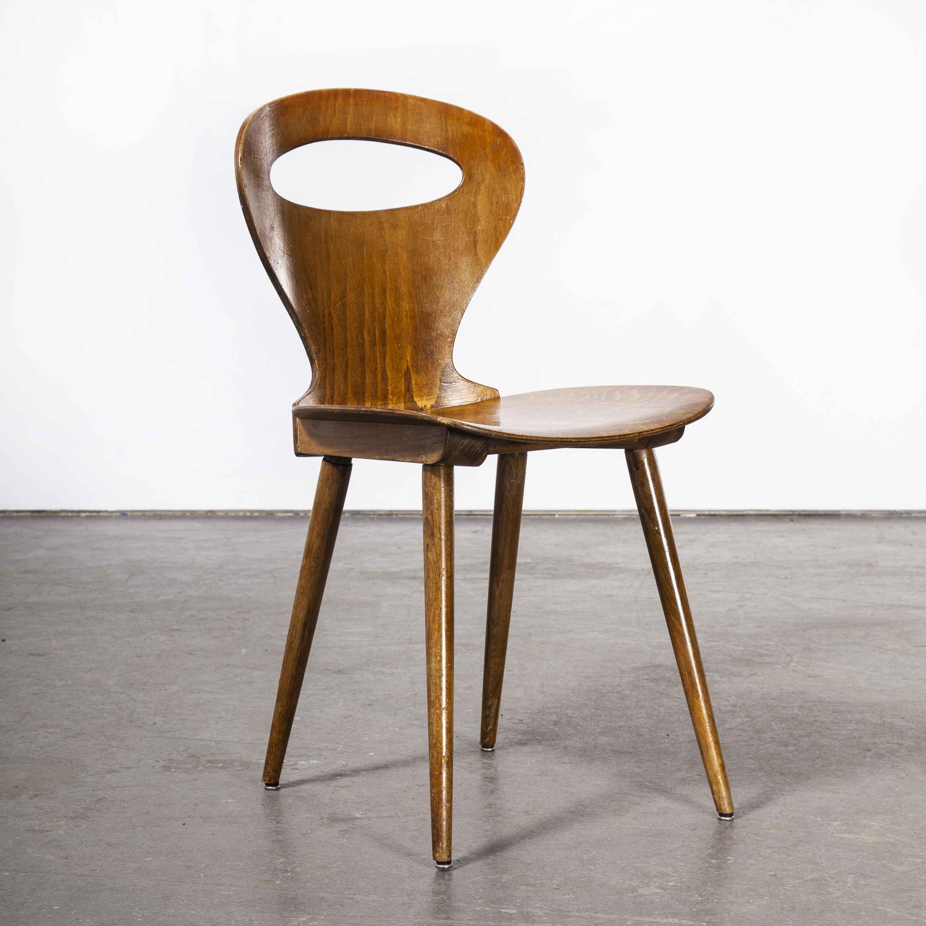1950's French Baumann Fourmi Dining Chair, Set of Five 4