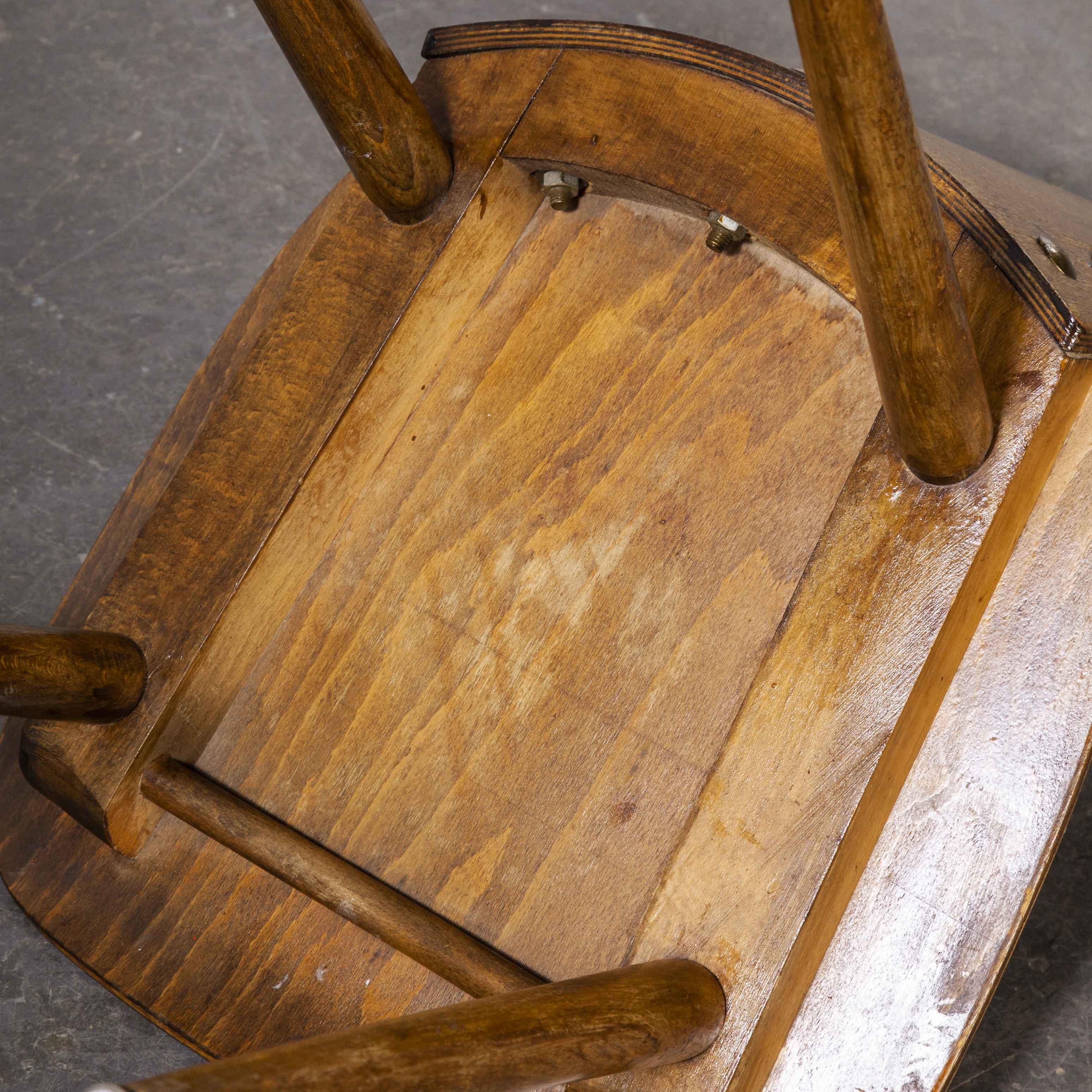 1950's French Baumann Fourmi Dining Chair, Set of Five 7