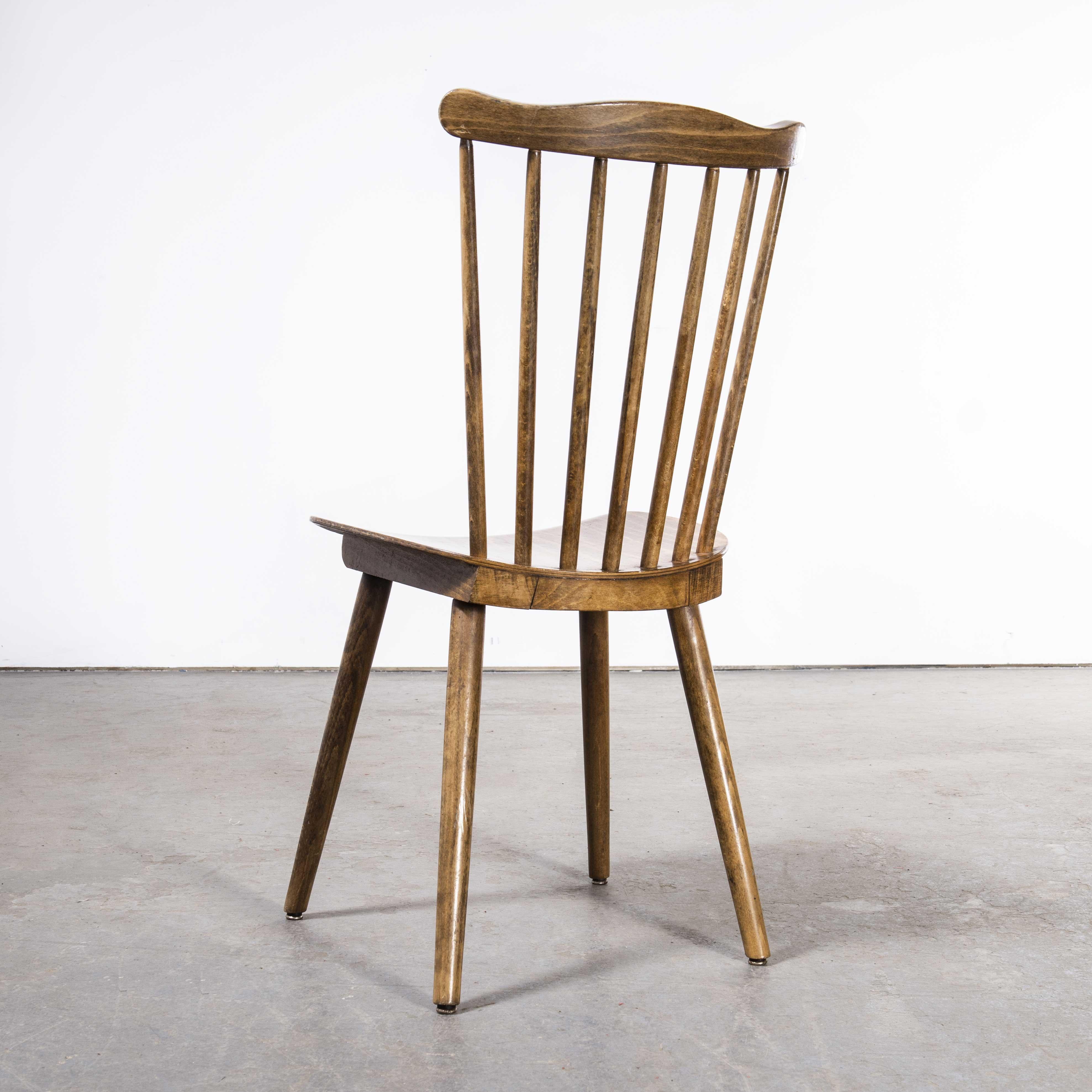 Bentwood 1950's French Baumann Menuet Dining Chair, Set of Eight For Sale