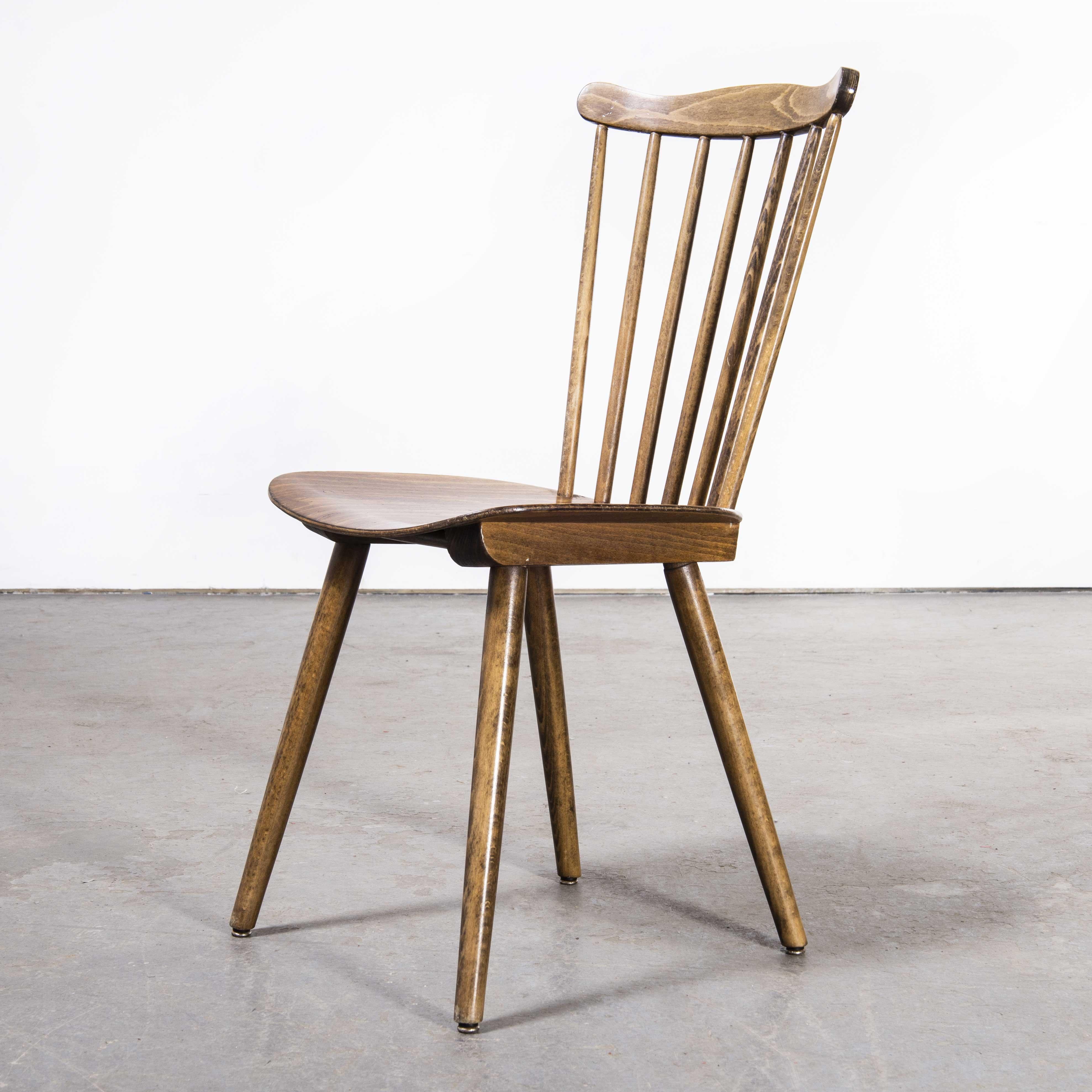 Bentwood 1950's French Baumann Menuet Dining Chair, Set of Four For Sale