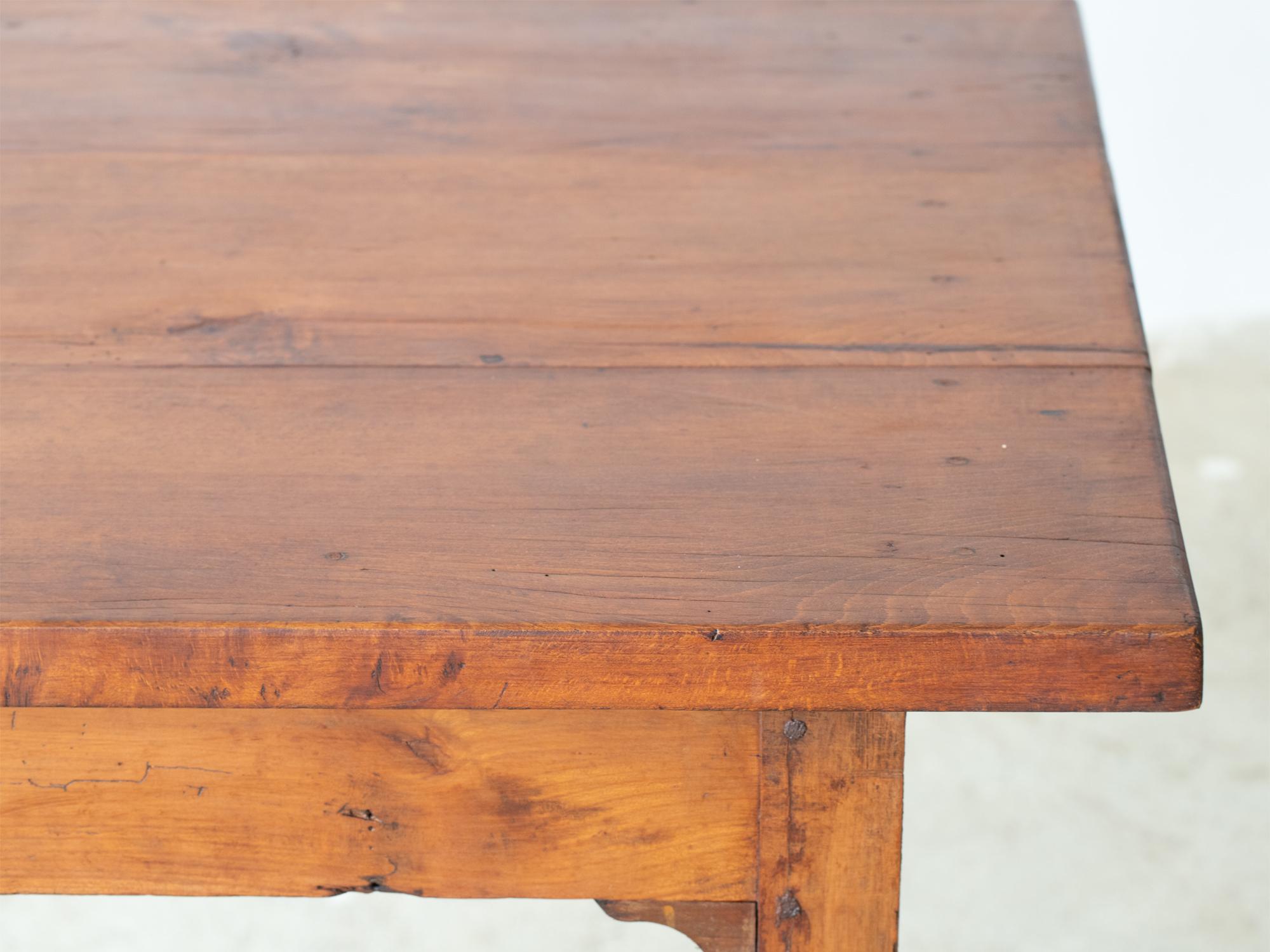 1950s French Beech Farmhouse Dining Table 3