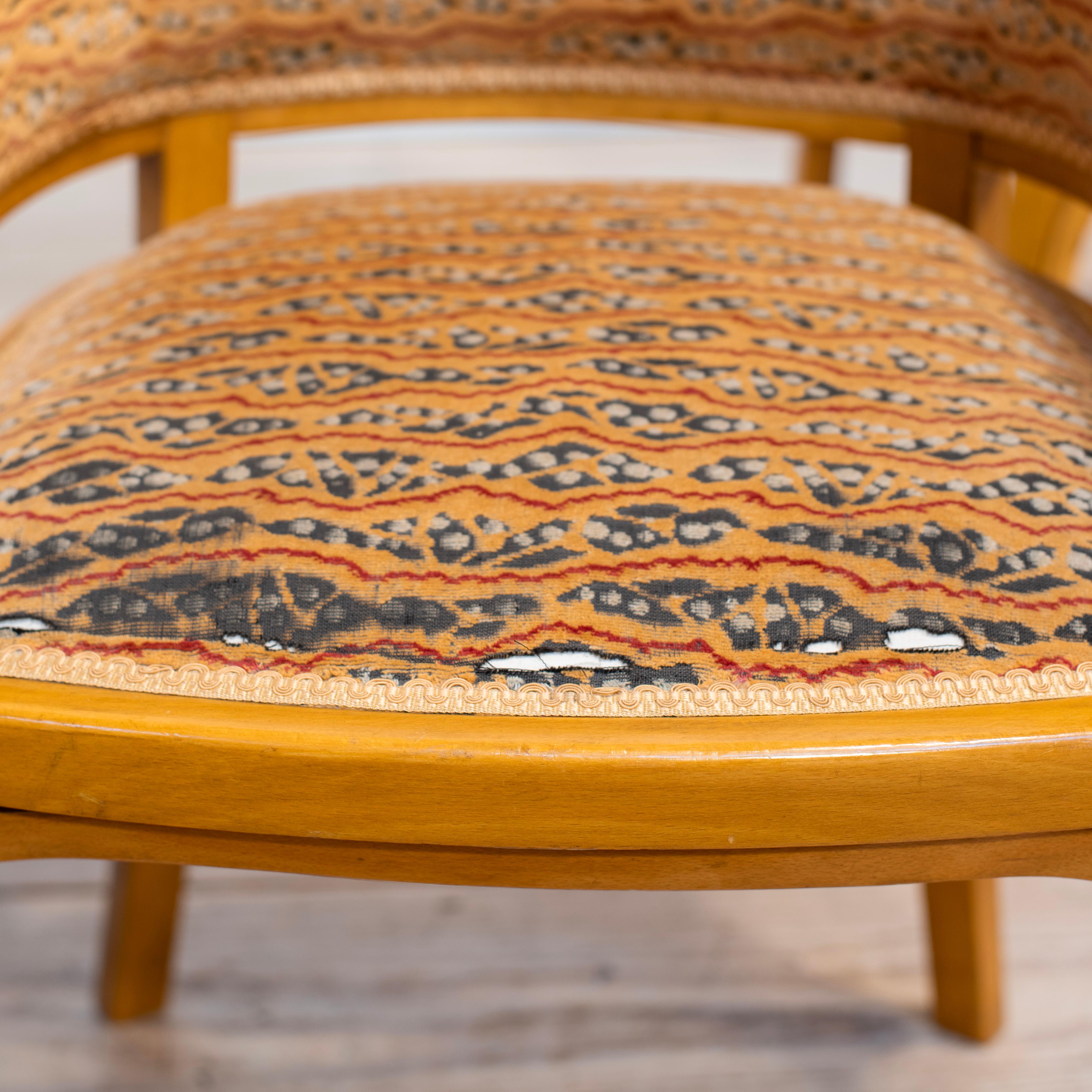 Sécession viennoise Canapé et chaises en bois courbé français des années 1950 par Baumann, Colombier Fontaine en vente