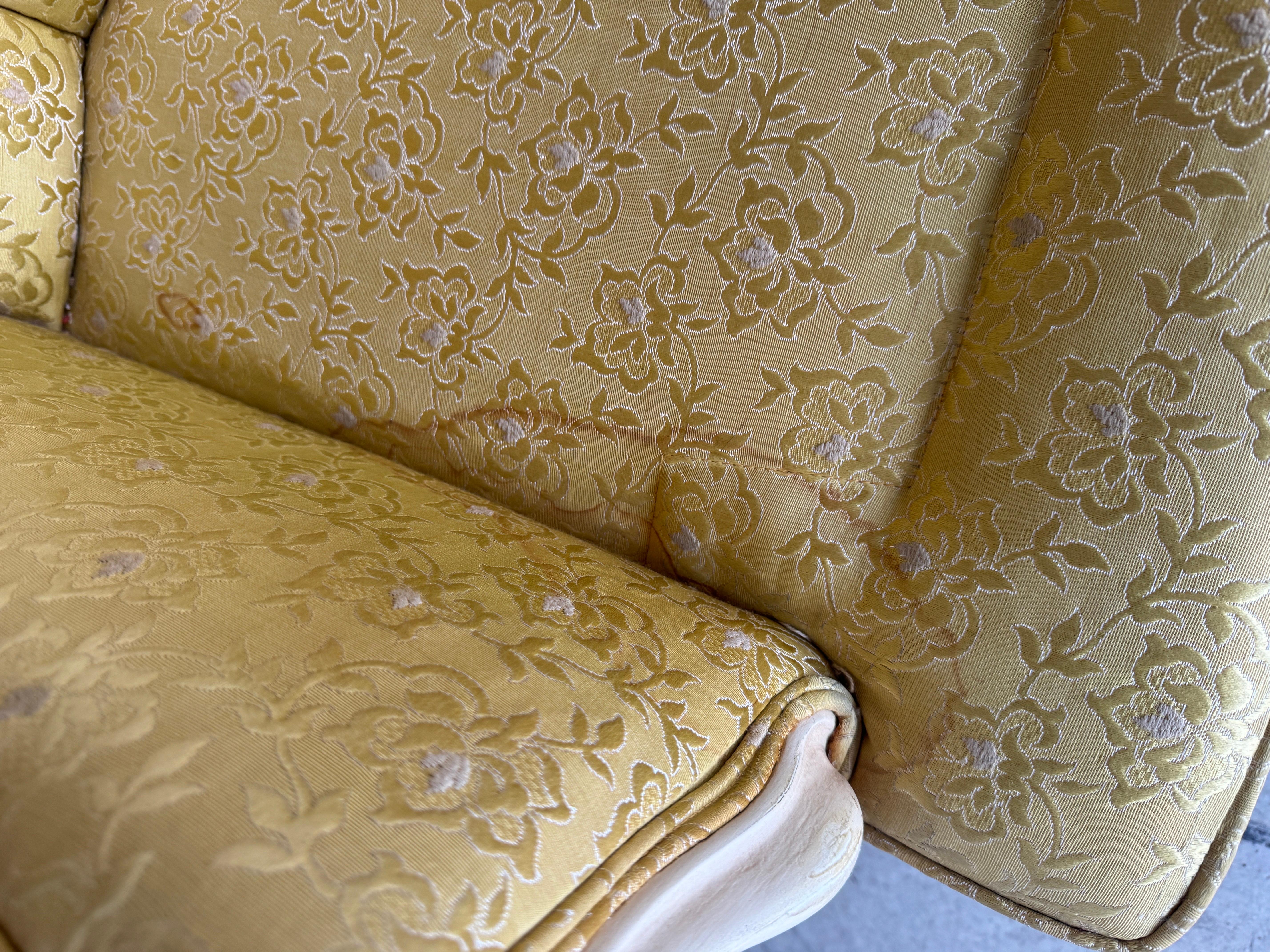 1950s French Bergere Wing Armchairs - a Pair 5