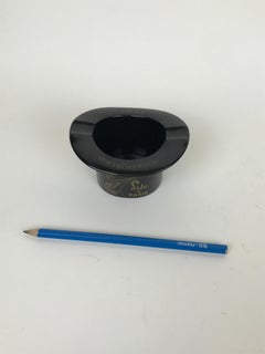 1950s French Black Bakelite Tophat Lido Paris Moet & Chandon Advertising Ashtray