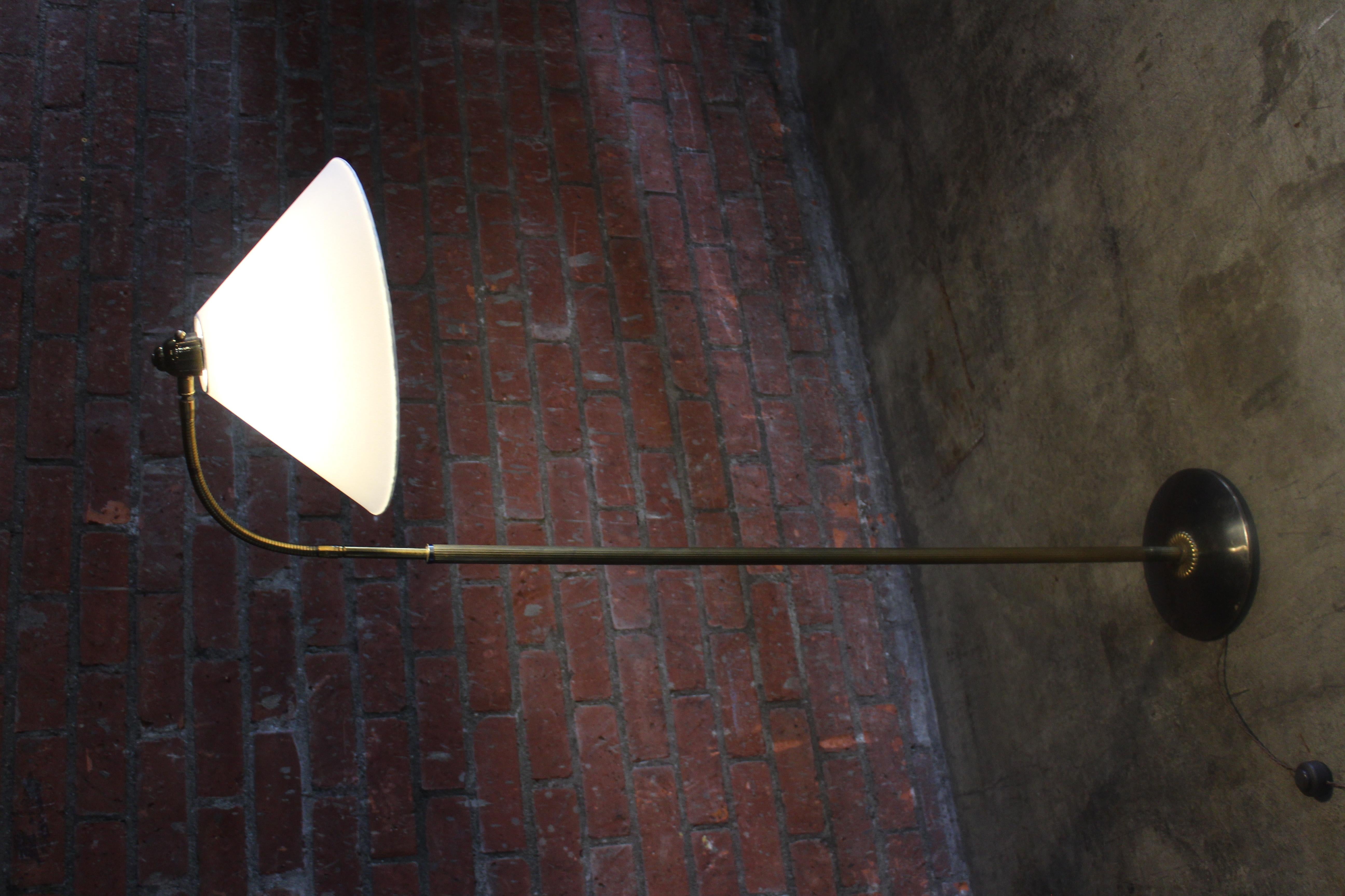 1950s French Brass Adjustable Floor Lamp 7