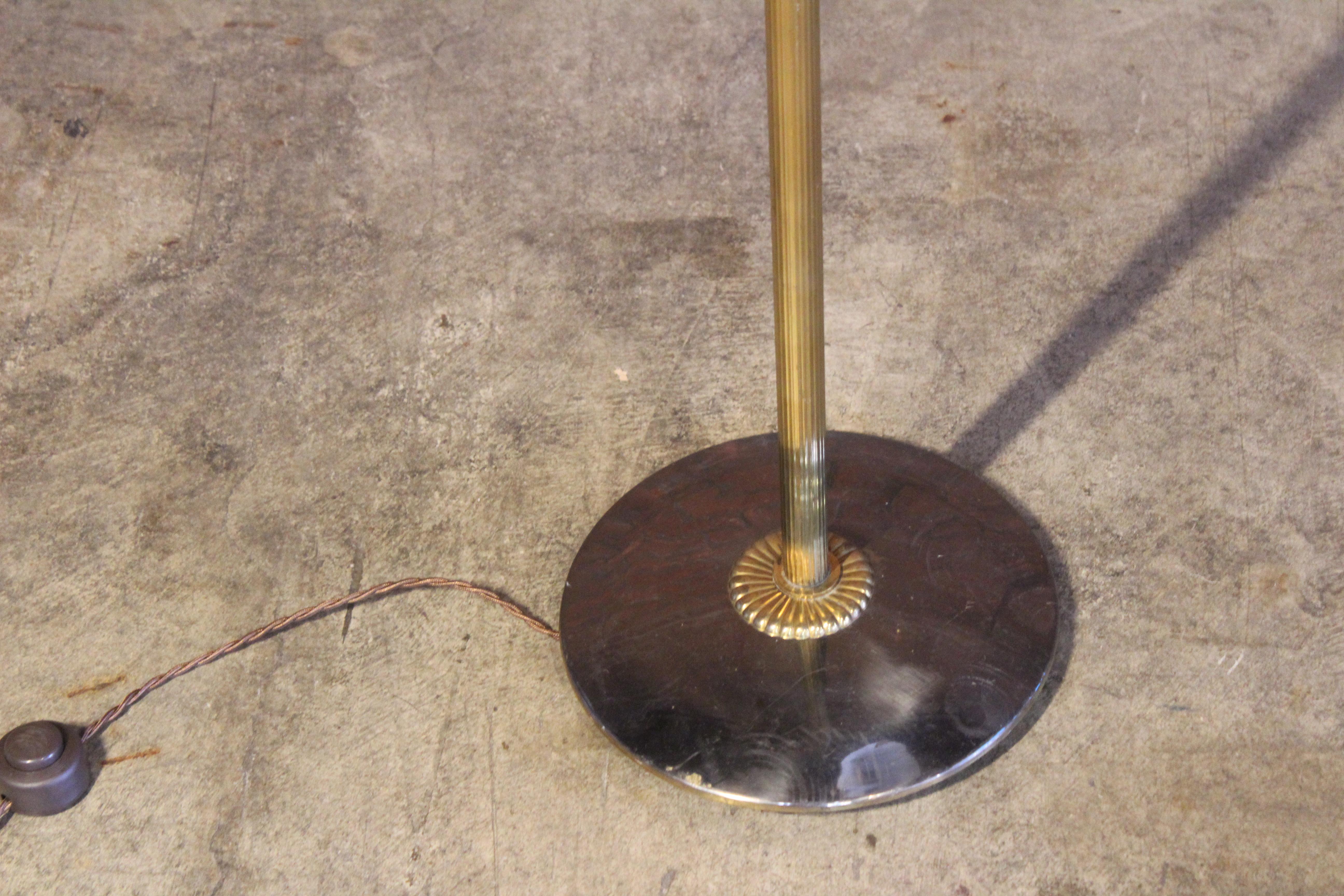 1950s French Brass Adjustable Floor Lamp 4