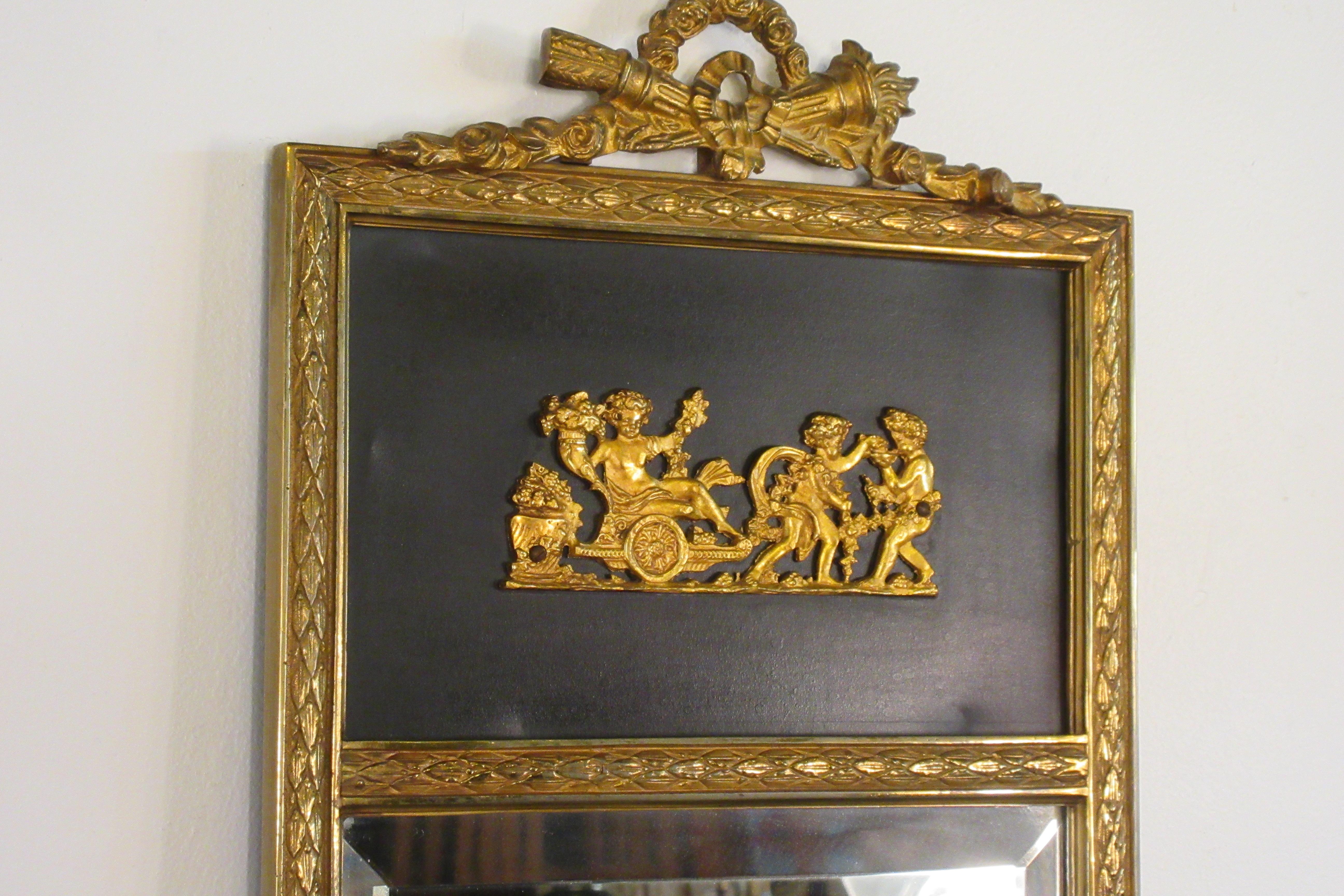 french brass mirror