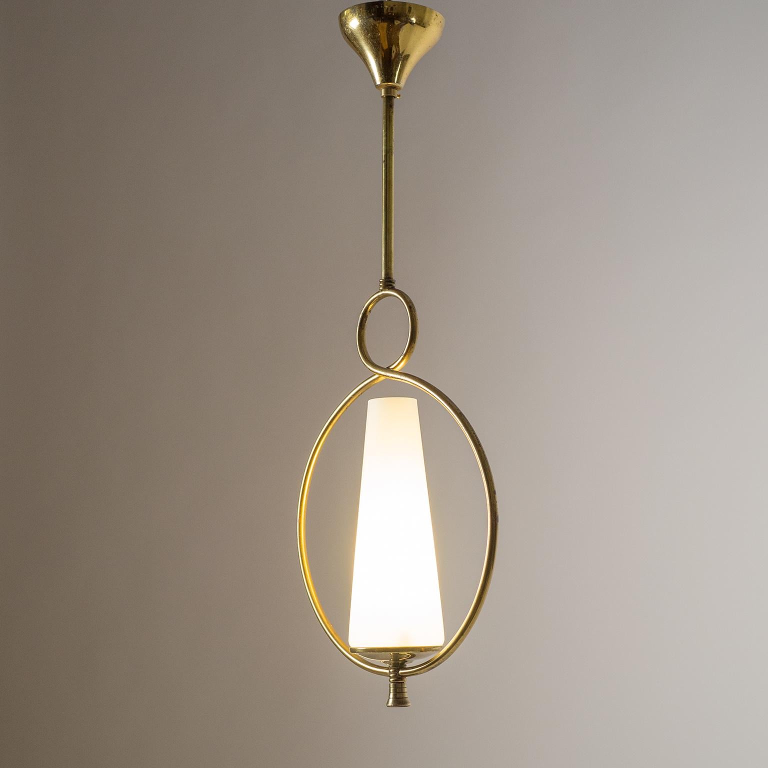 1950s French Brass Pendant 6