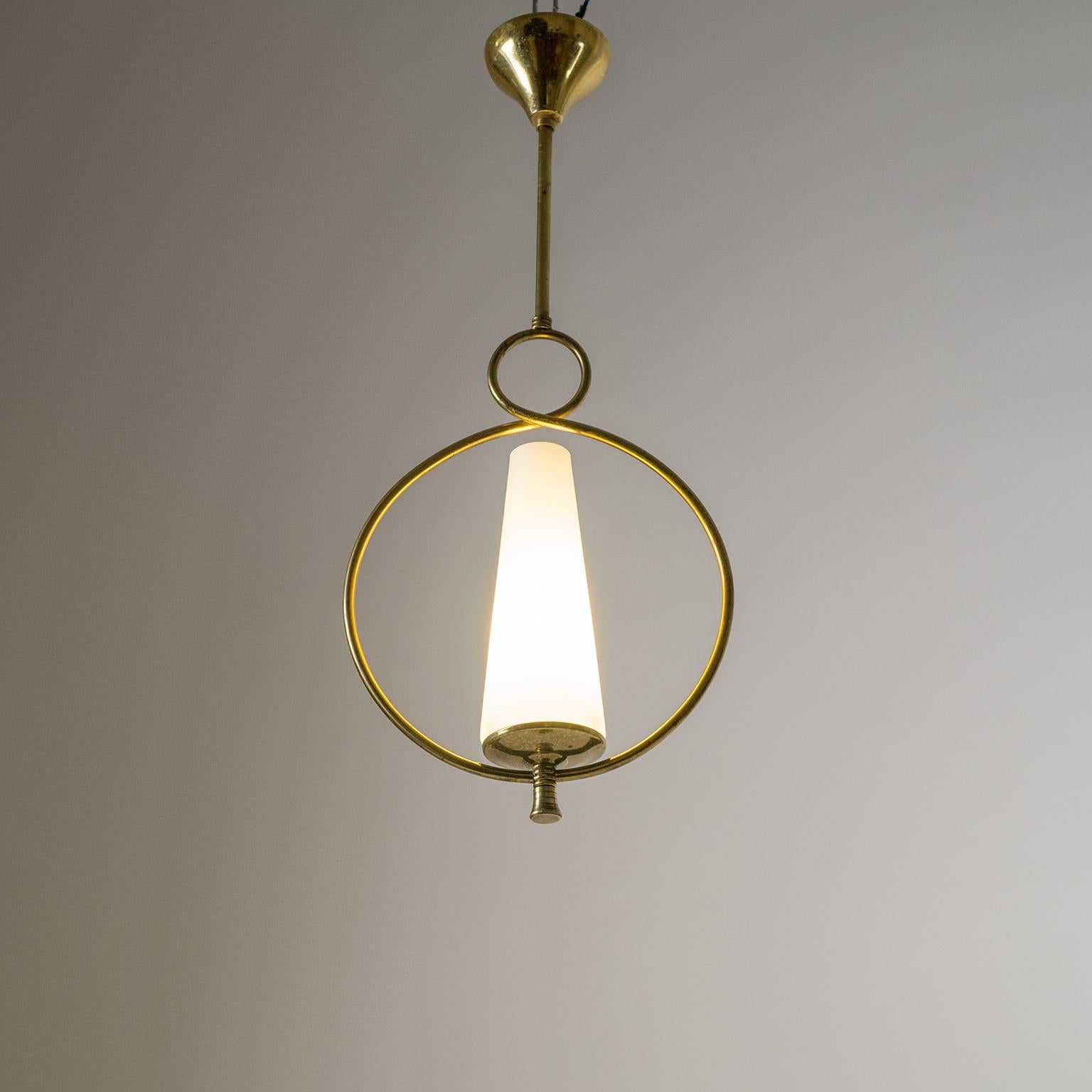 1950s French Brass Pendant 7