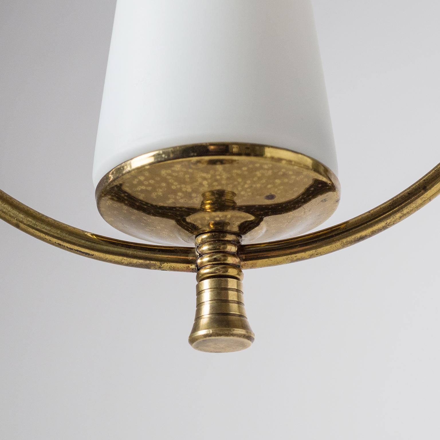 1950s French Brass Pendant 1