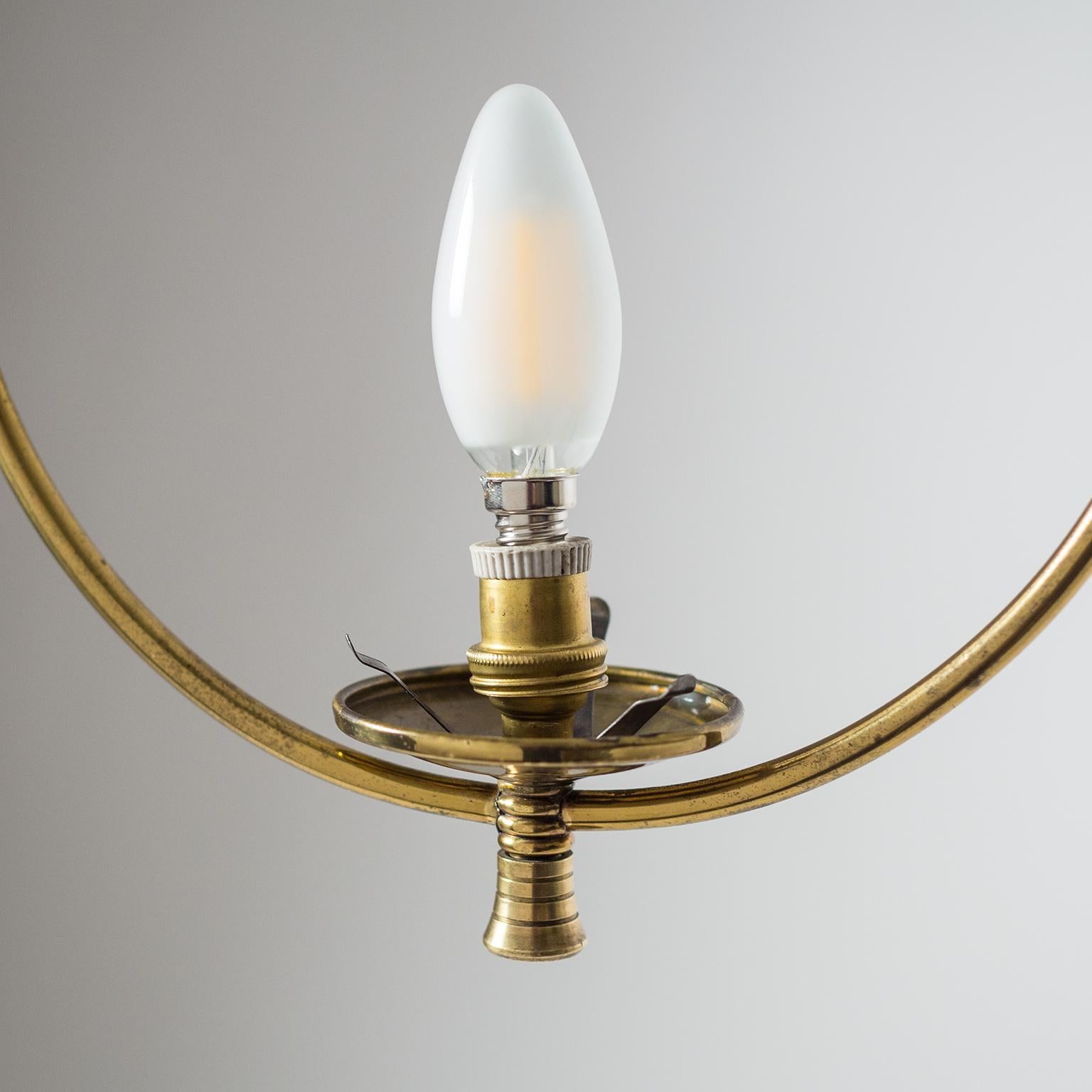1950s French Brass Pendant 2
