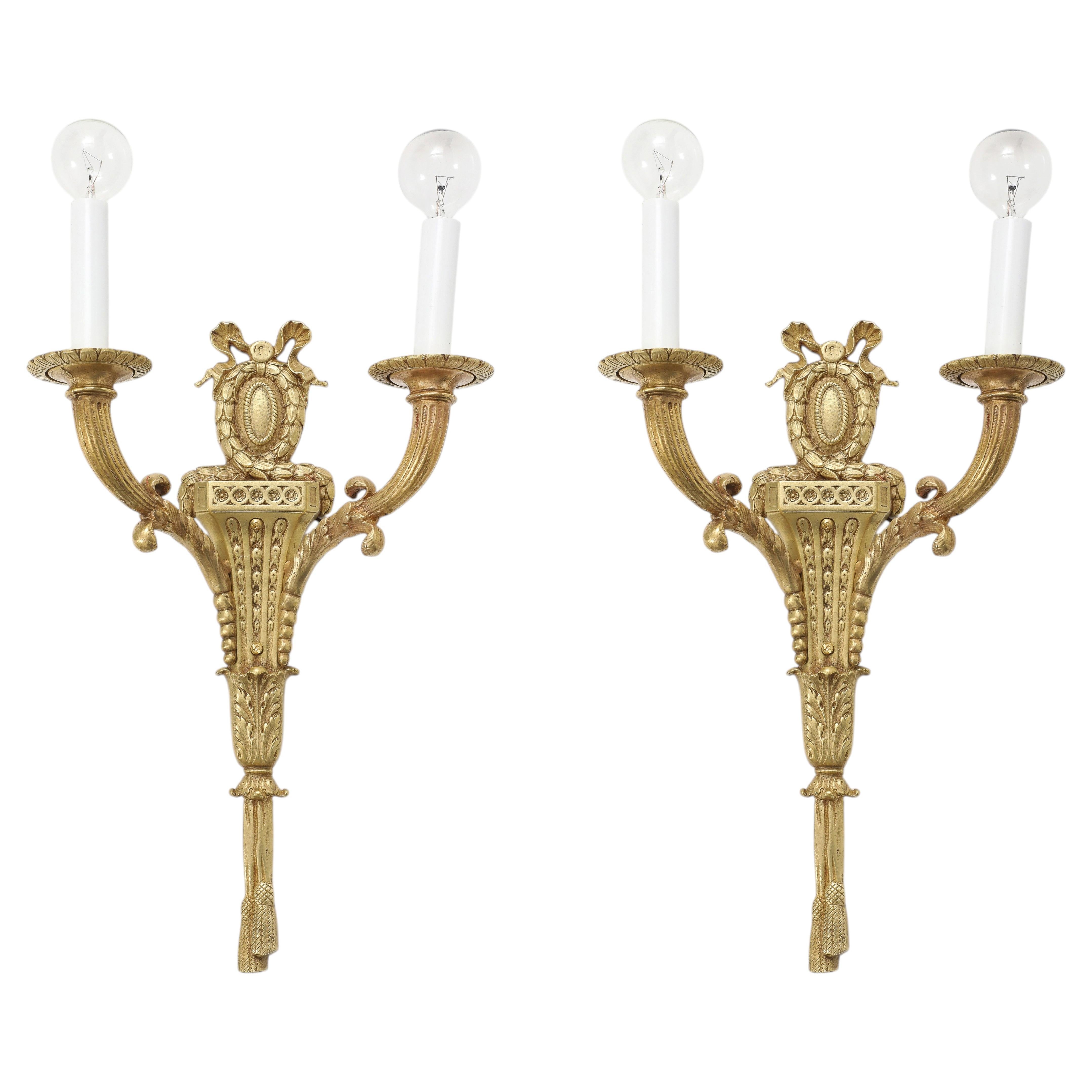 1950's French Bronze Sconces