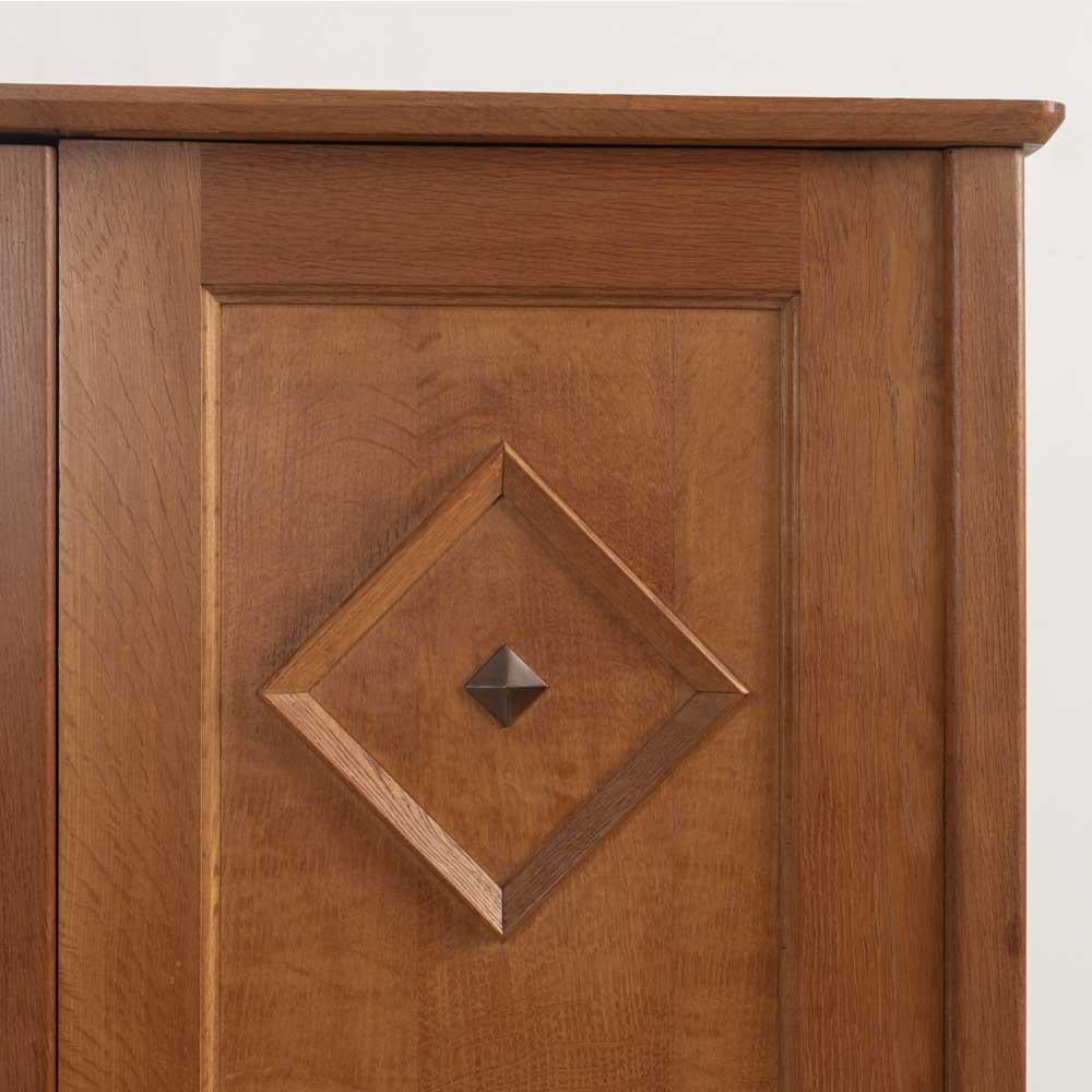 1950s French Carved Wood Cabinet For Sale 7