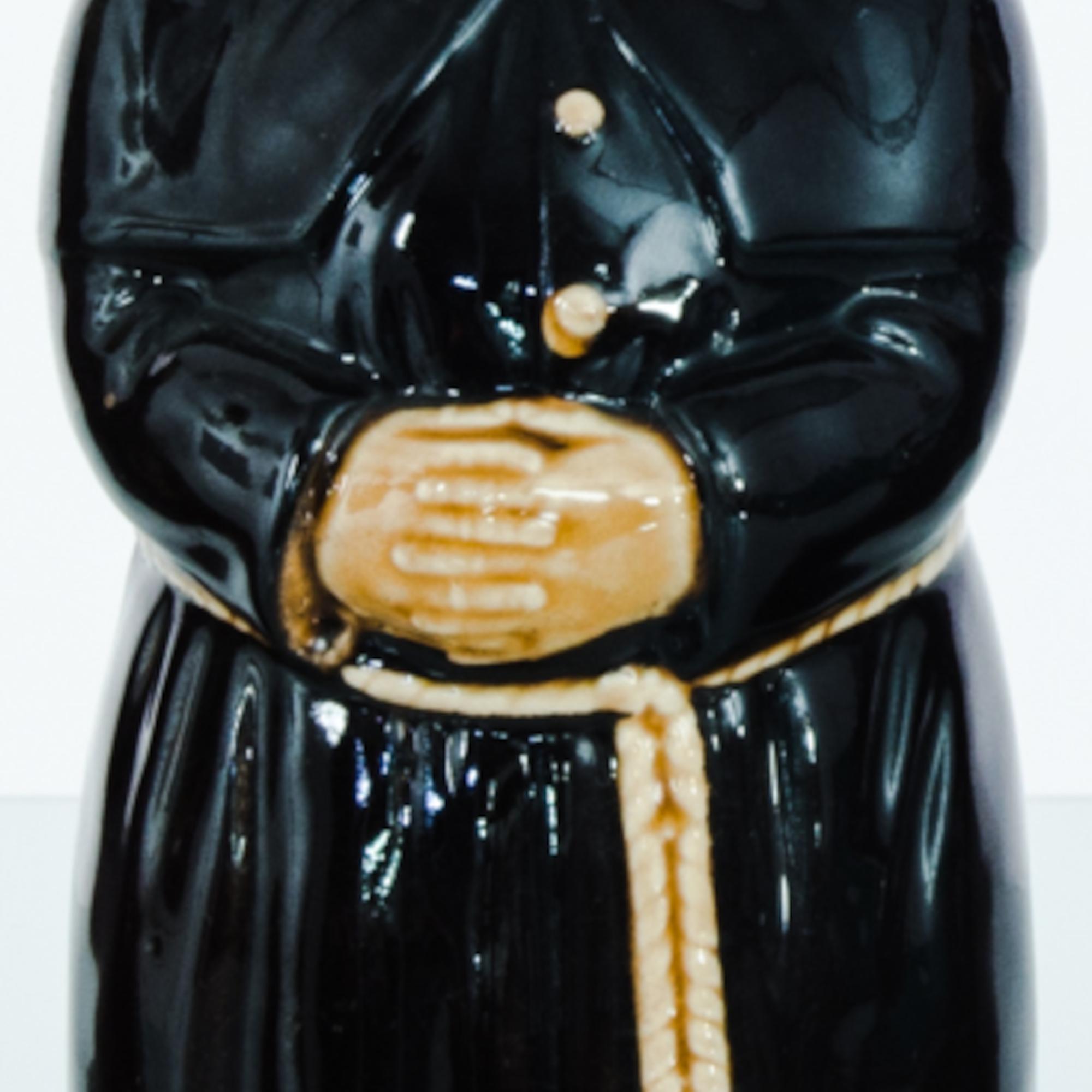 Mid-Century Modern 1950s French Ceramic Friar Bottle, Set of 4
