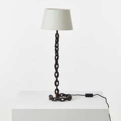 1950s French Chain-Link Table Lamp in the Manner of Franz West