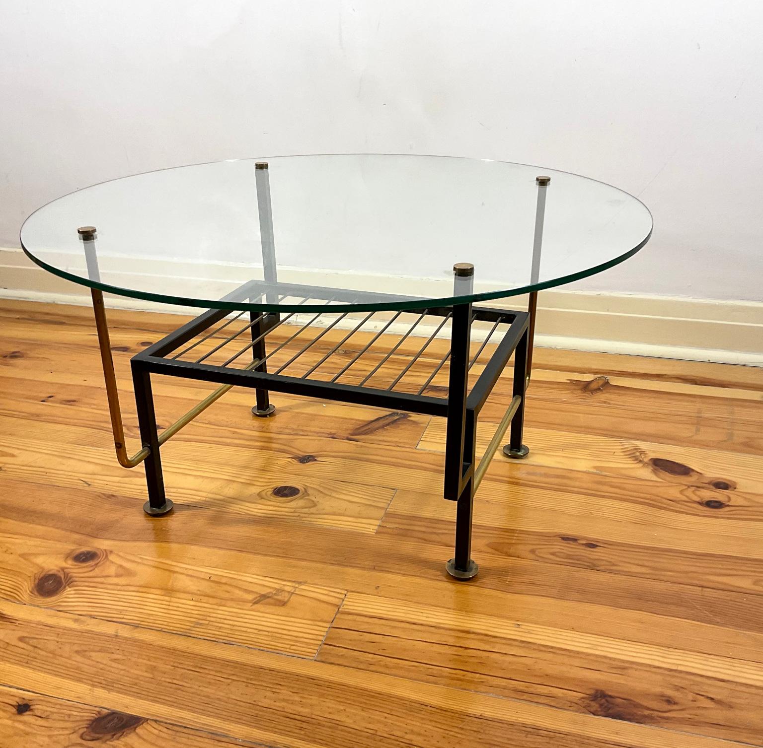 1950s French Coffee Table in a manner of Mathieu Mategot For Sale 7