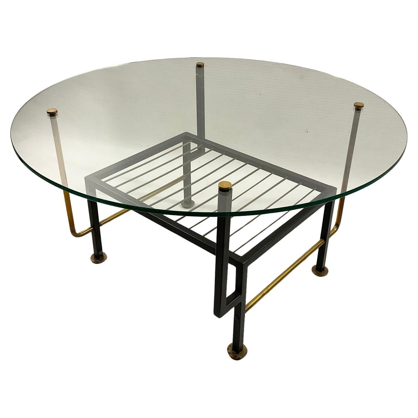 1950s French Coffee Table in a manner of Mathieu Mategot For Sale