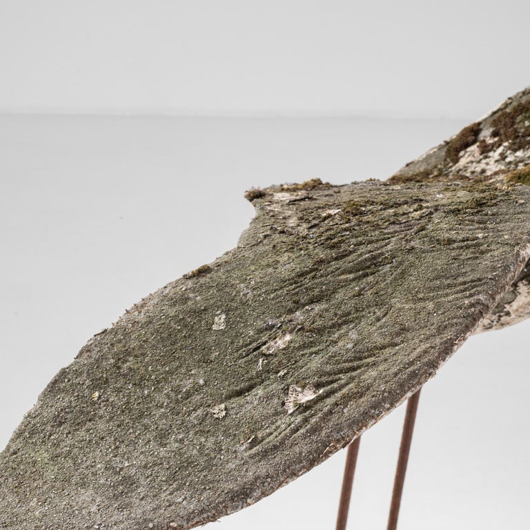 1950s French Concrete Heron Sculpture For Sale at 1stDibs