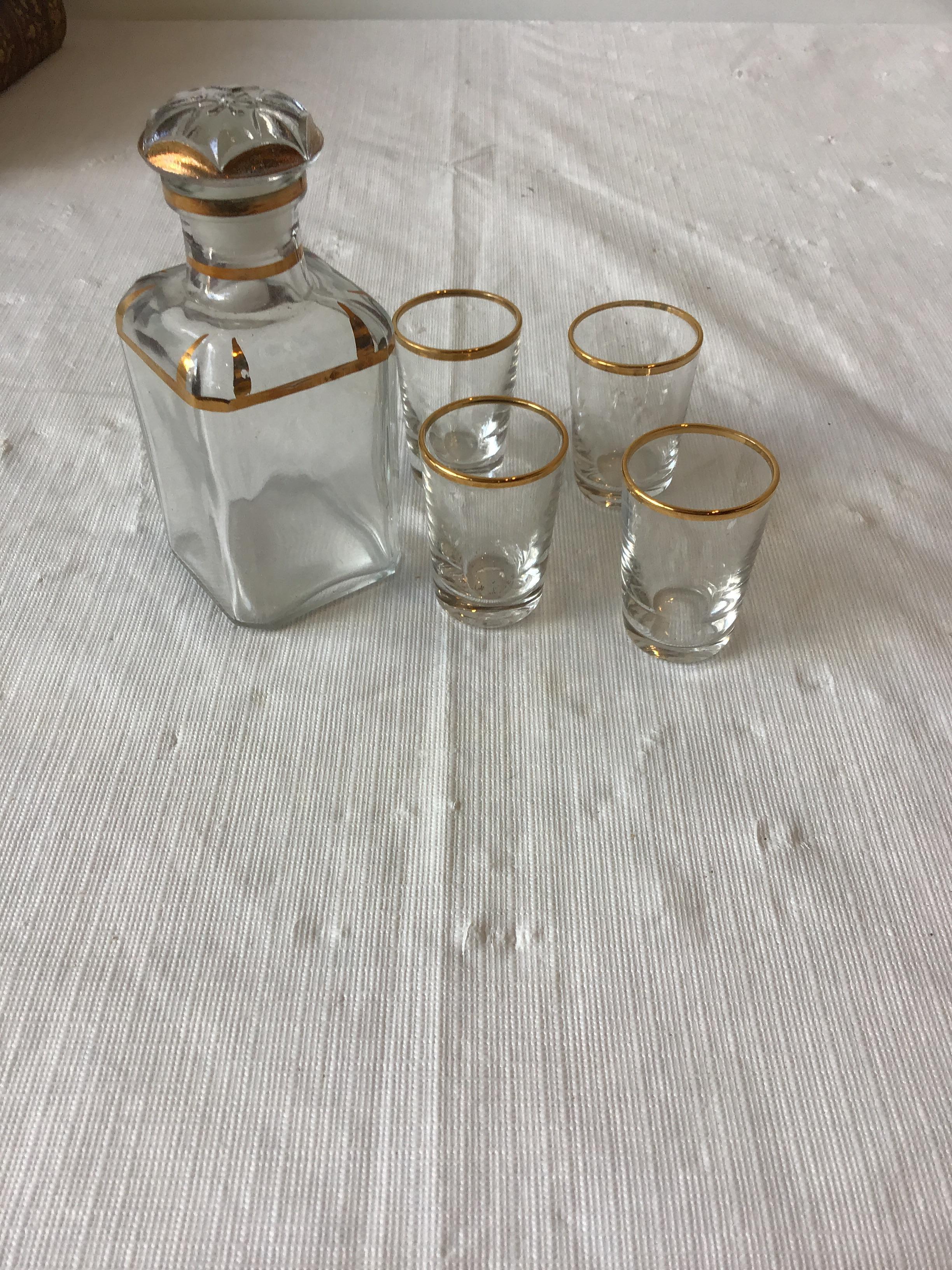 1950s French Cordial Set in a Book Box 4