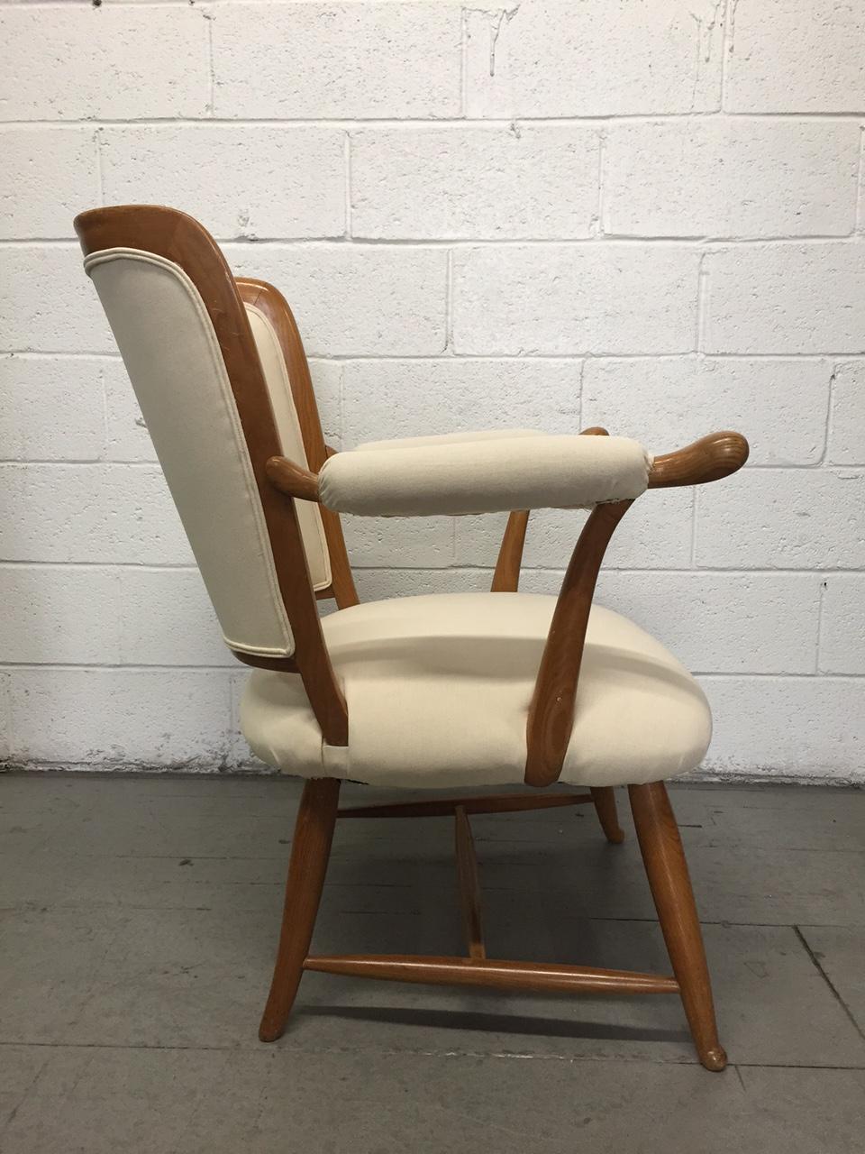 1950s French Country Armchairs Pair In Good Condition For Sale In New York, NY