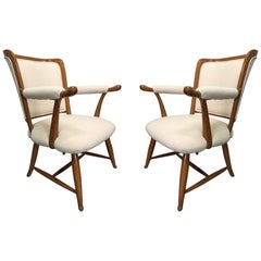 1950er Jahre Französisch Land Armchairs Paar