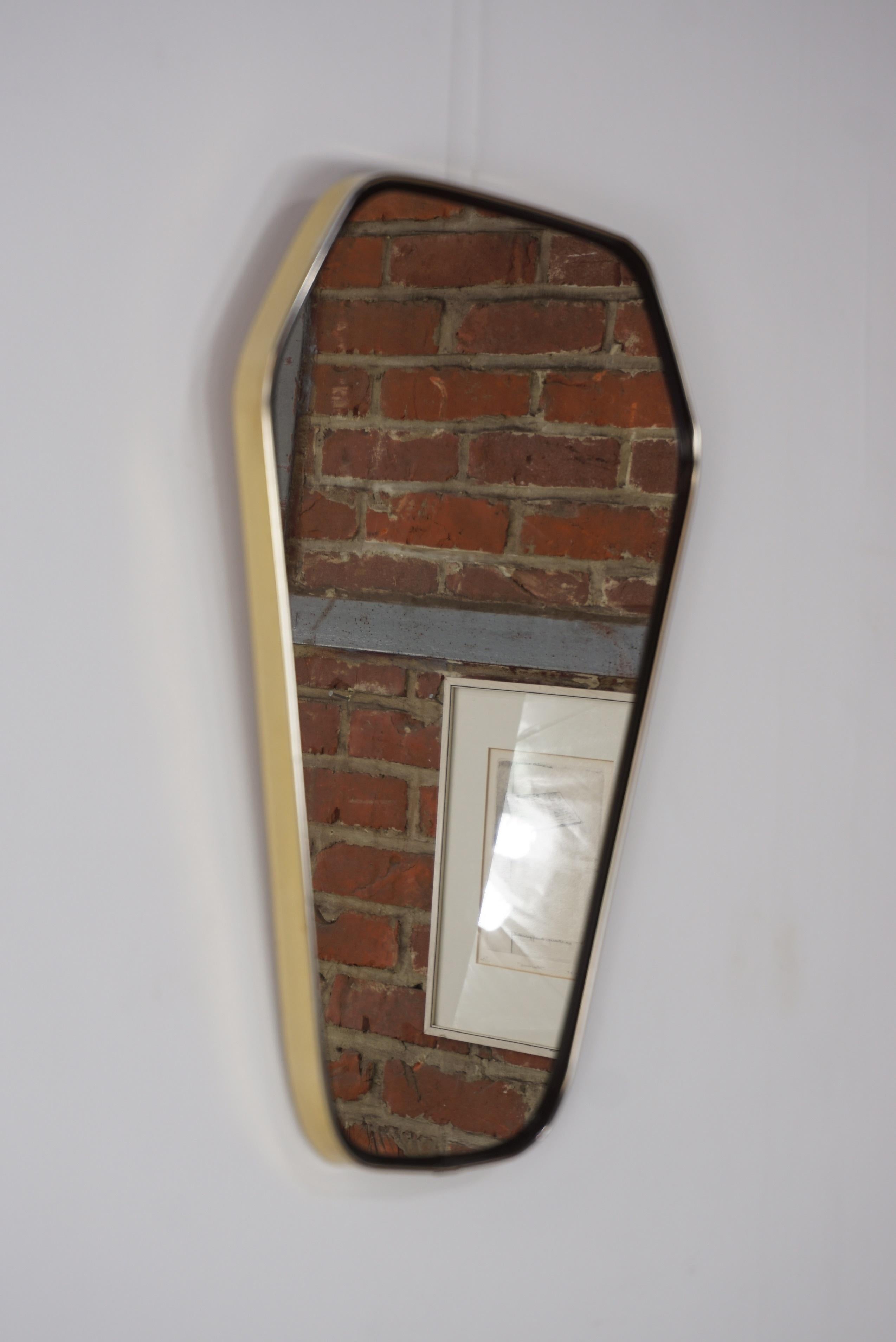 1950s design brass mirror called 