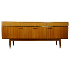 1950s French Design Wooden and Glossy Sideboard