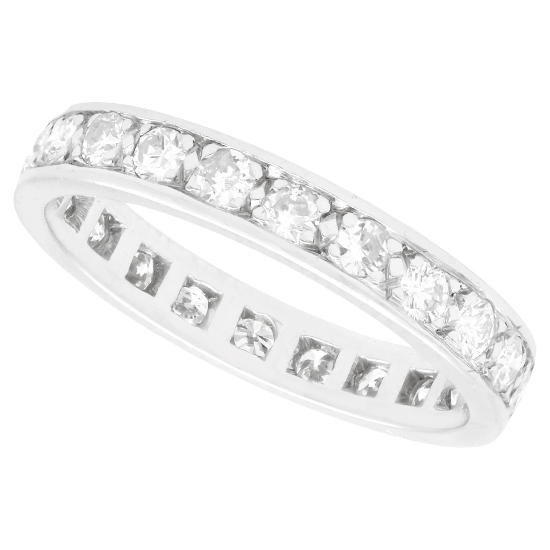 1950s, French Diamond and Platinum Full Eternity Ring