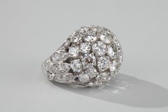 1950s French Diamond Cocktail Ring