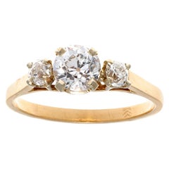 1950s French Diamond Gold Ring