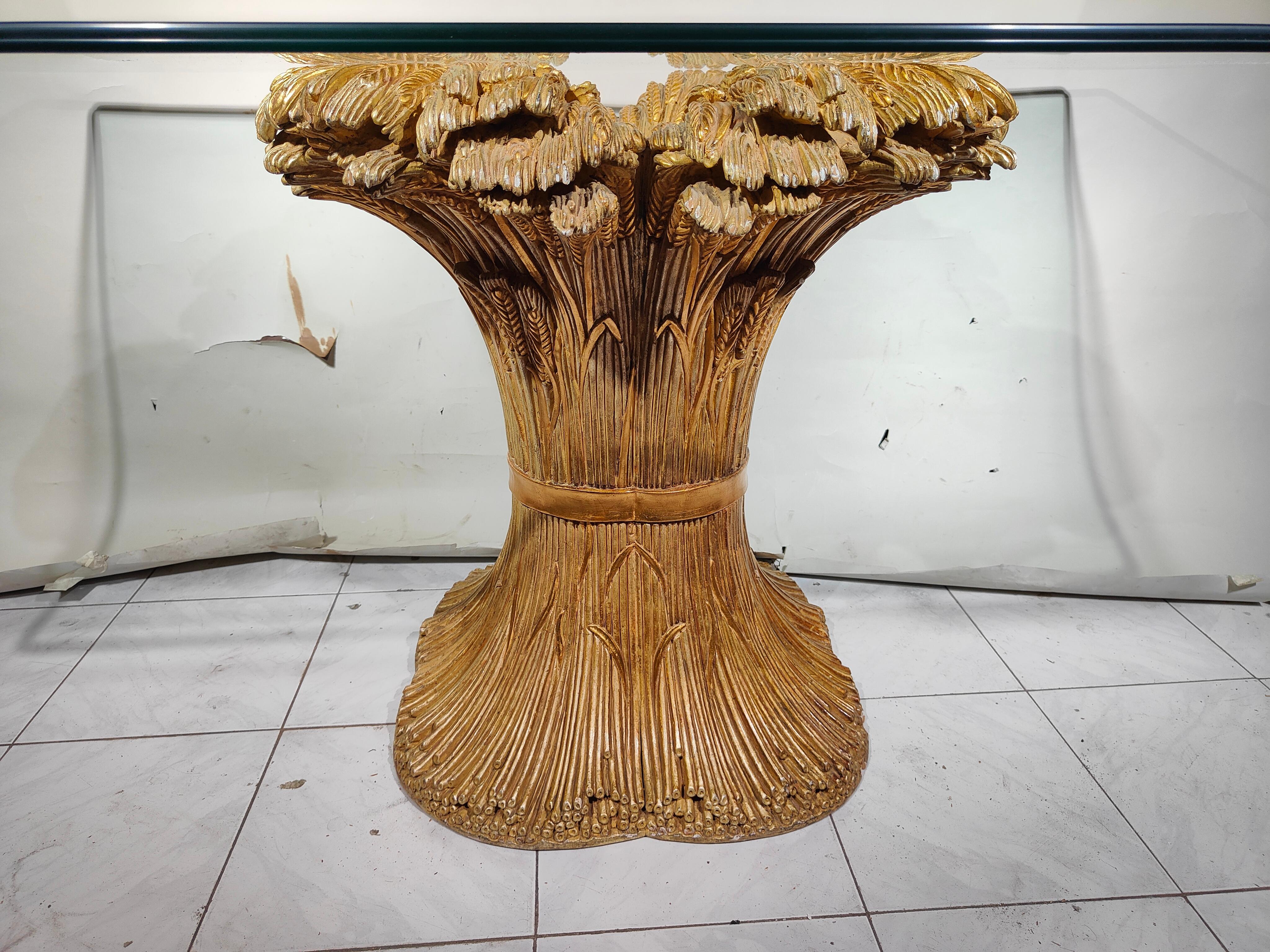 1950s French Dining Table: Timeless Elegance with Harvest Allegory In Good Condition For Sale In Madrid, ES