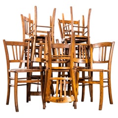 1950's French Farmhouse Dining Chairs With Stamped Numbers