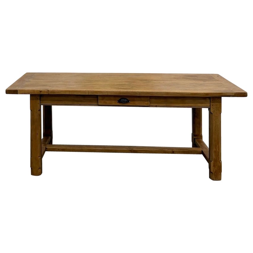 1950s french farmhouse table in oak