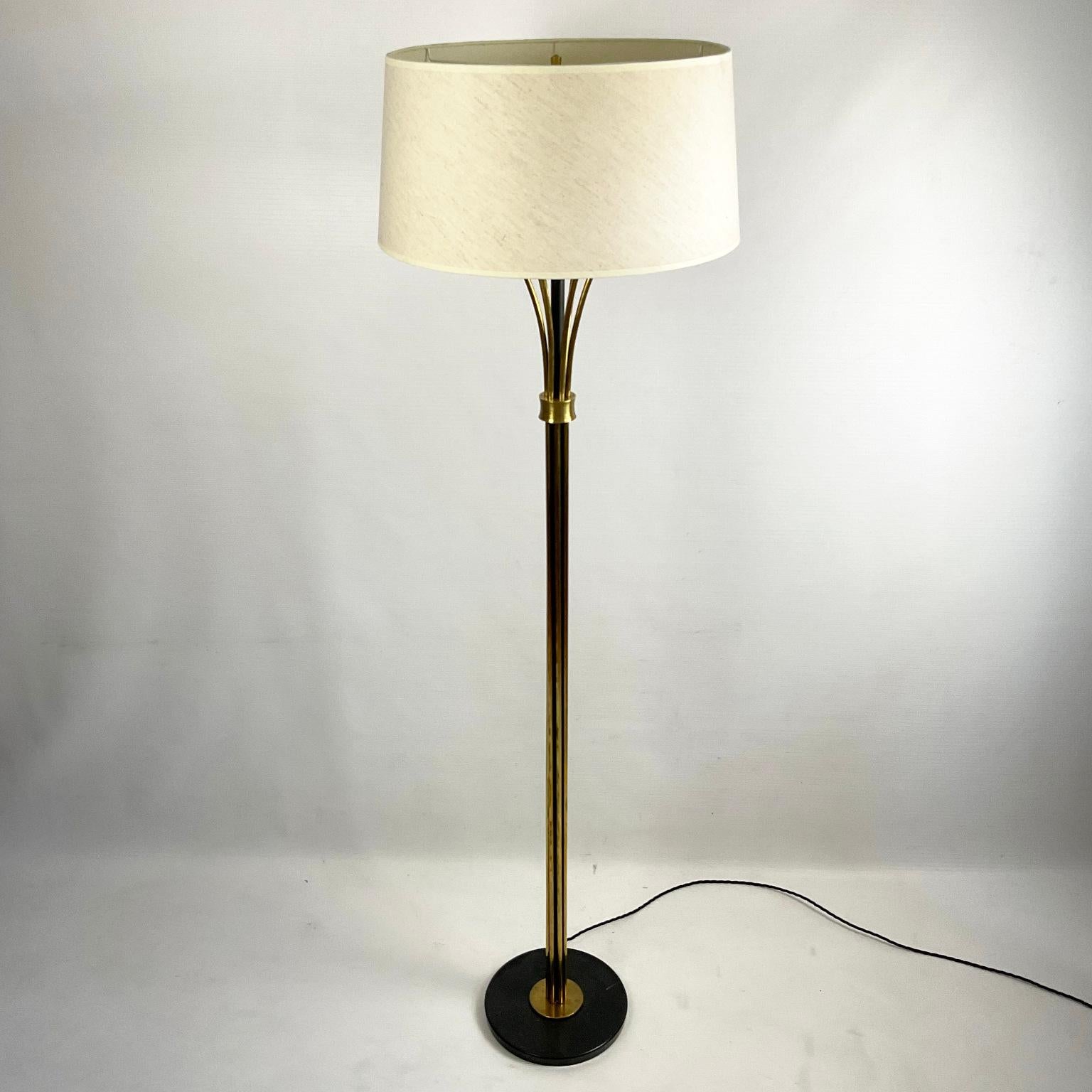 1950s French Floor Lamp Edited by Maison Arlus For Sale 5