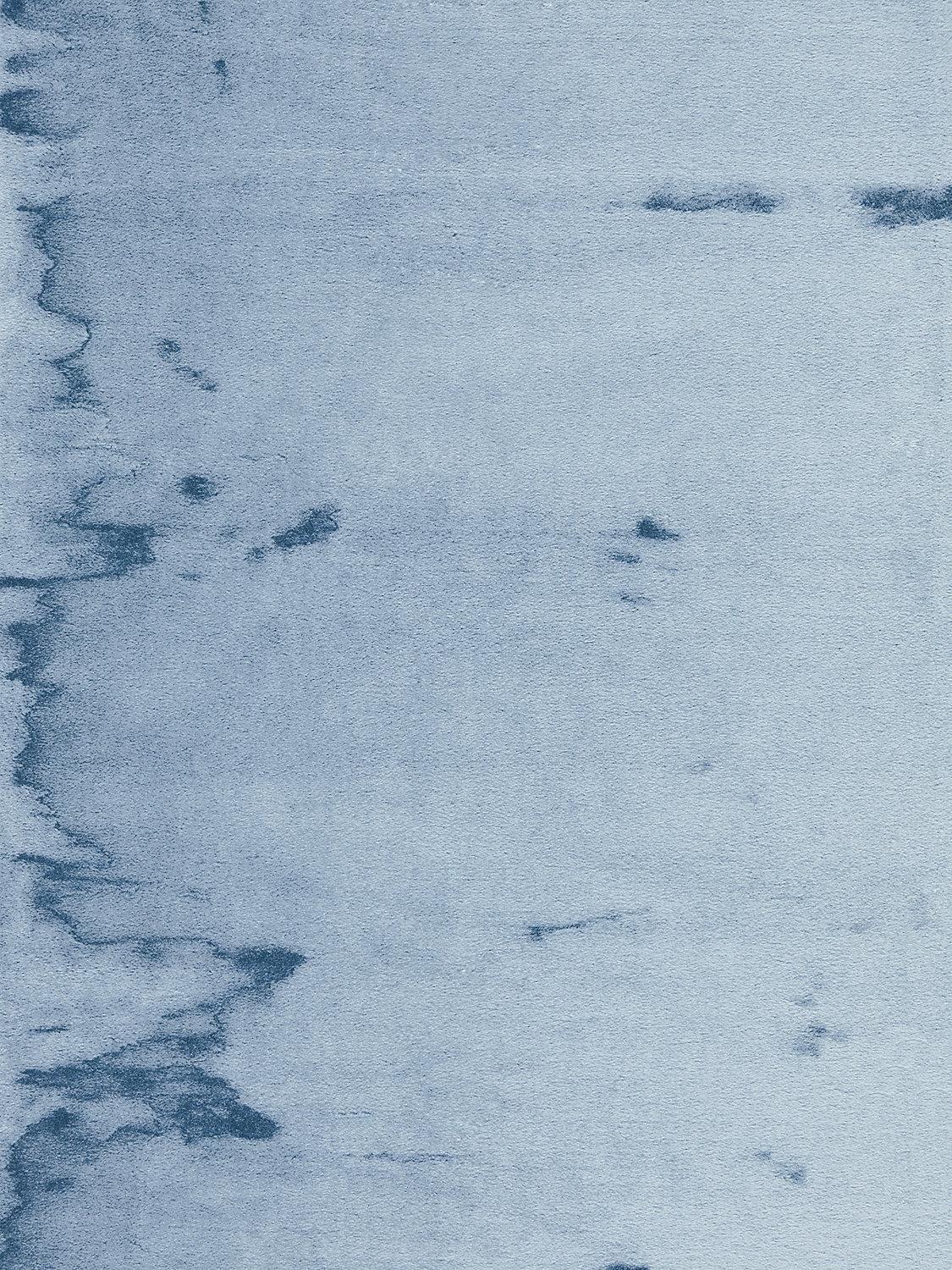Französischer Fußschemel aus Scalamandré Mohair 'Eisbär - Blue Frost' aus den 1950er Jahren im Angebot 4