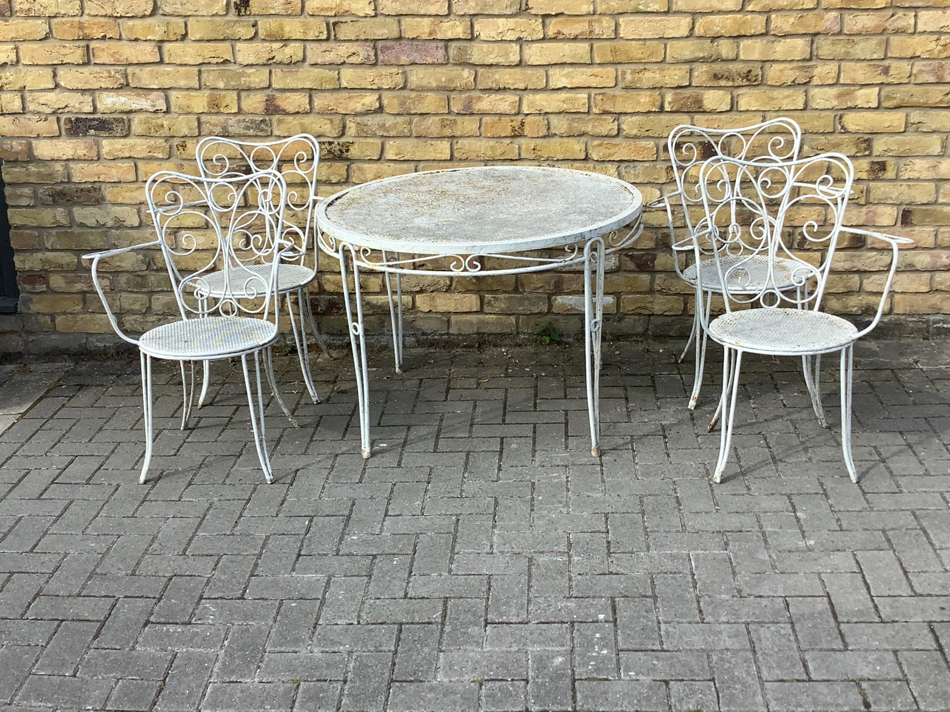 french garden table and chairs