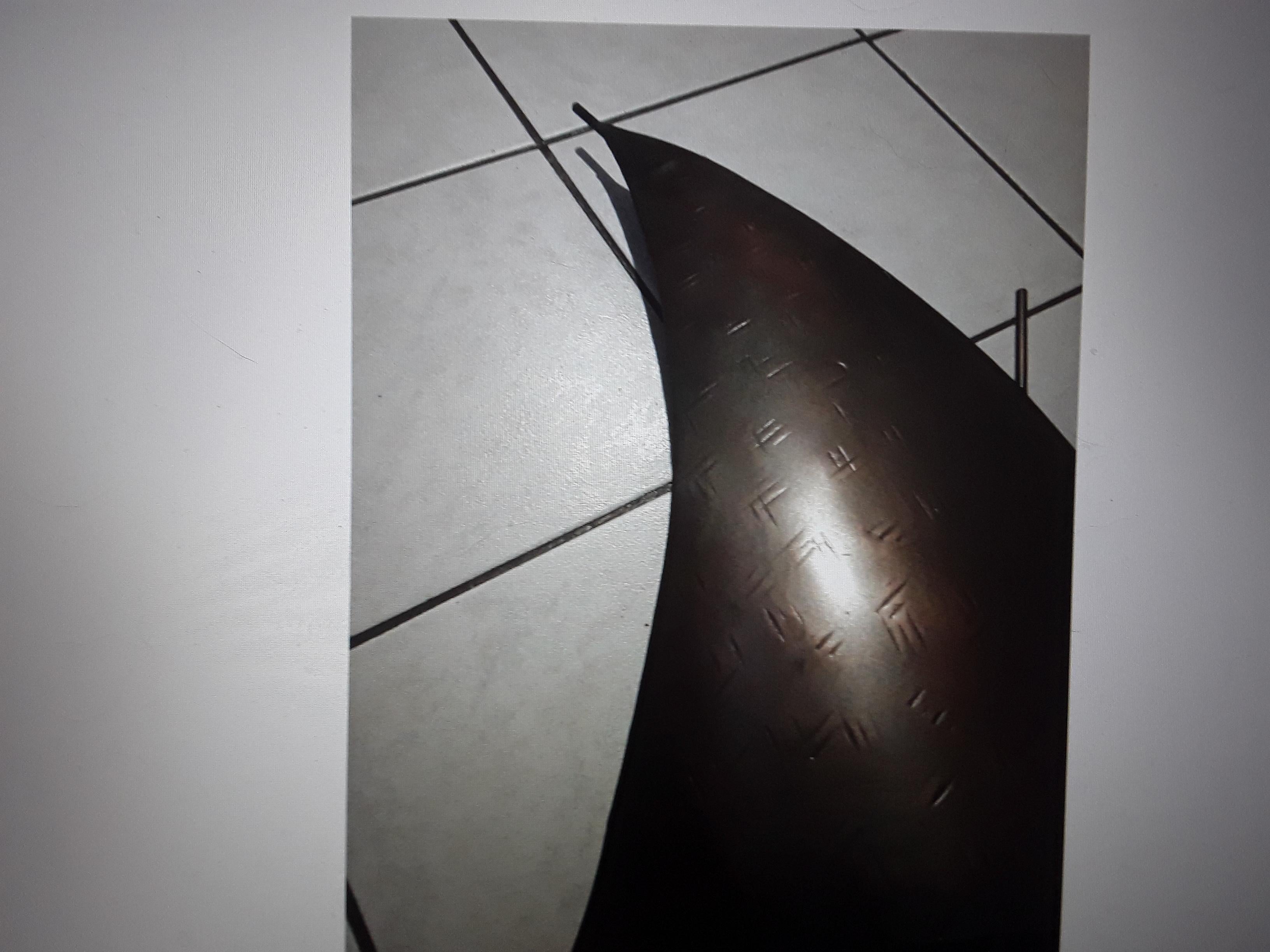 Lampada da parete nautica in bronzo a scala gigante francese degli anni '50 in vendita 4