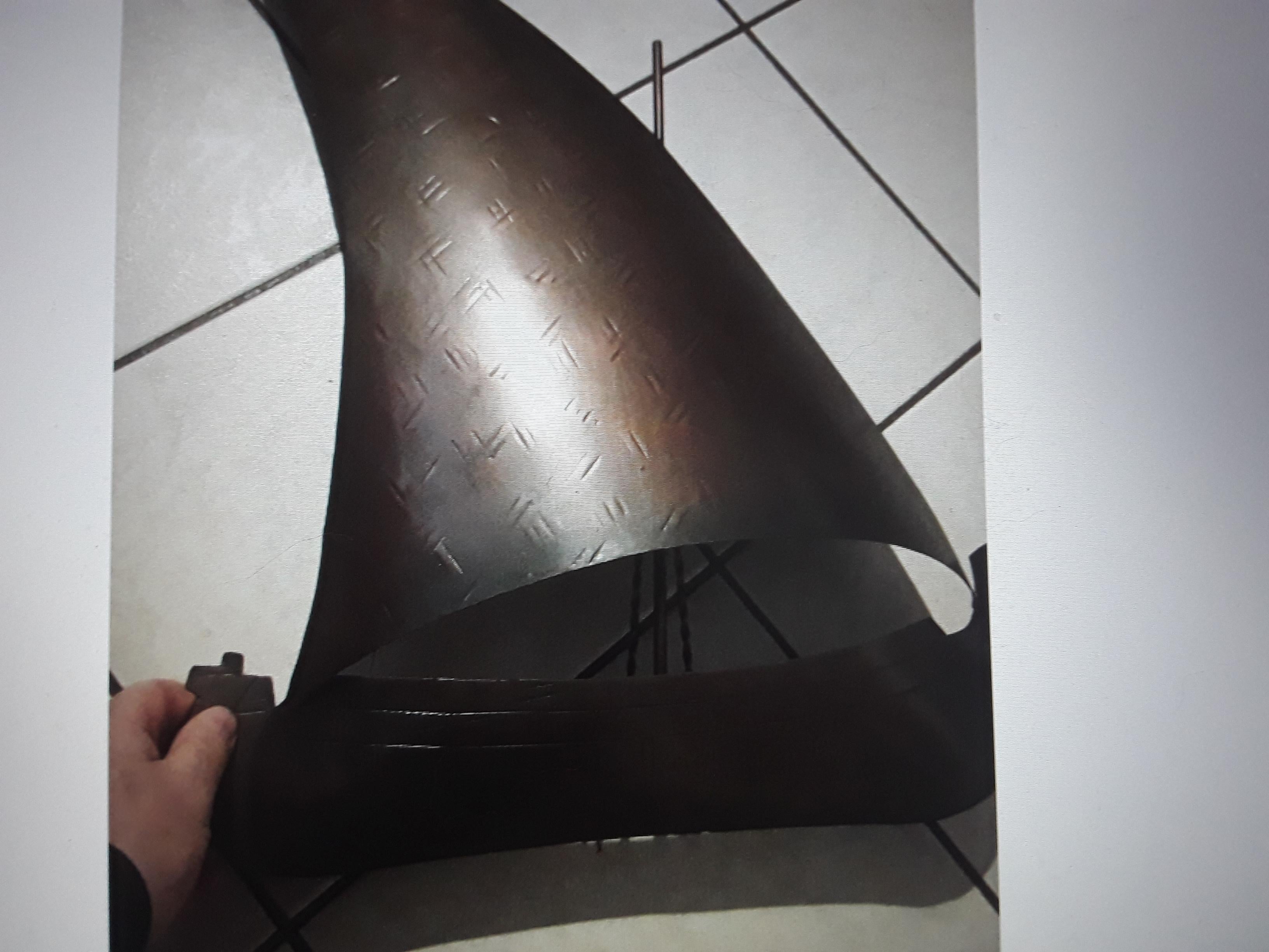 Bronzo Lampada da parete nautica in bronzo a scala gigante francese degli anni '50 in vendita