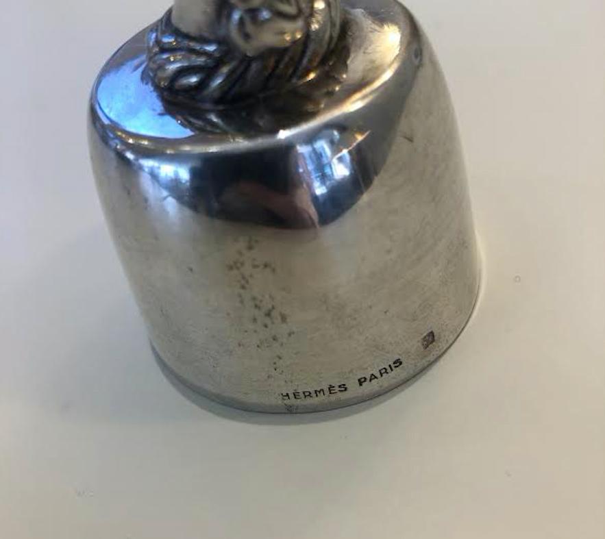 1950s French Hermès Champagne Silver Bottle Stopper In Good Condition In Aspen, CO