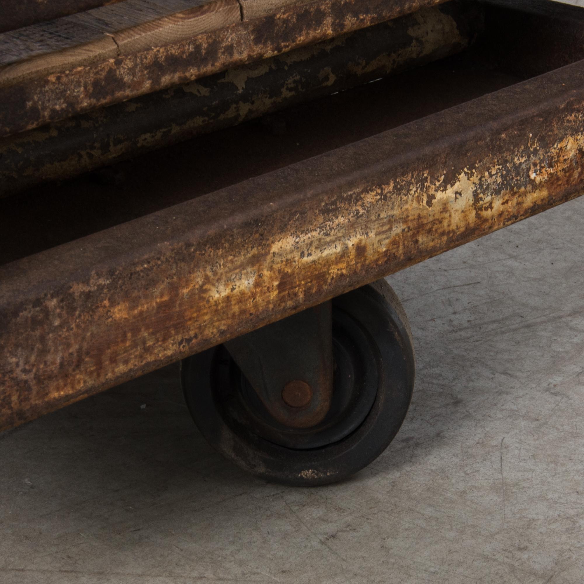 1950s French Industrial Bakery Cart 4