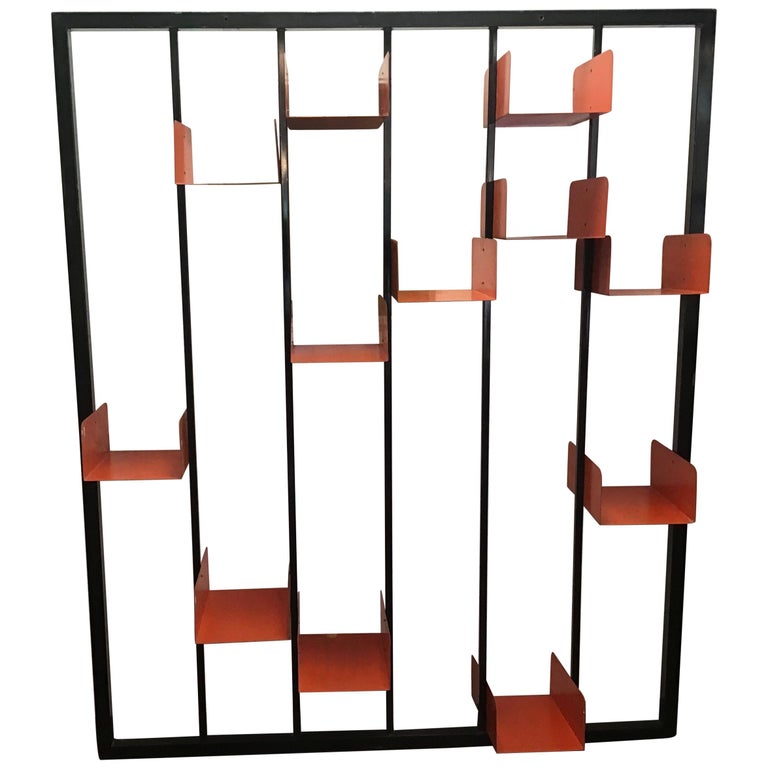 1950s French Industrial Modular Shelving System For Sale at 1stDibs