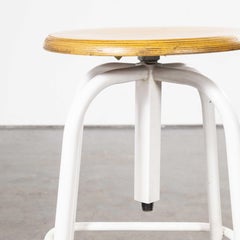 1950s French Industrial Stool 'Model 16'