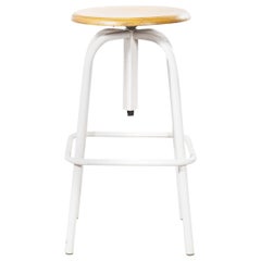 1950s French Industrial Stool 'Model 16'