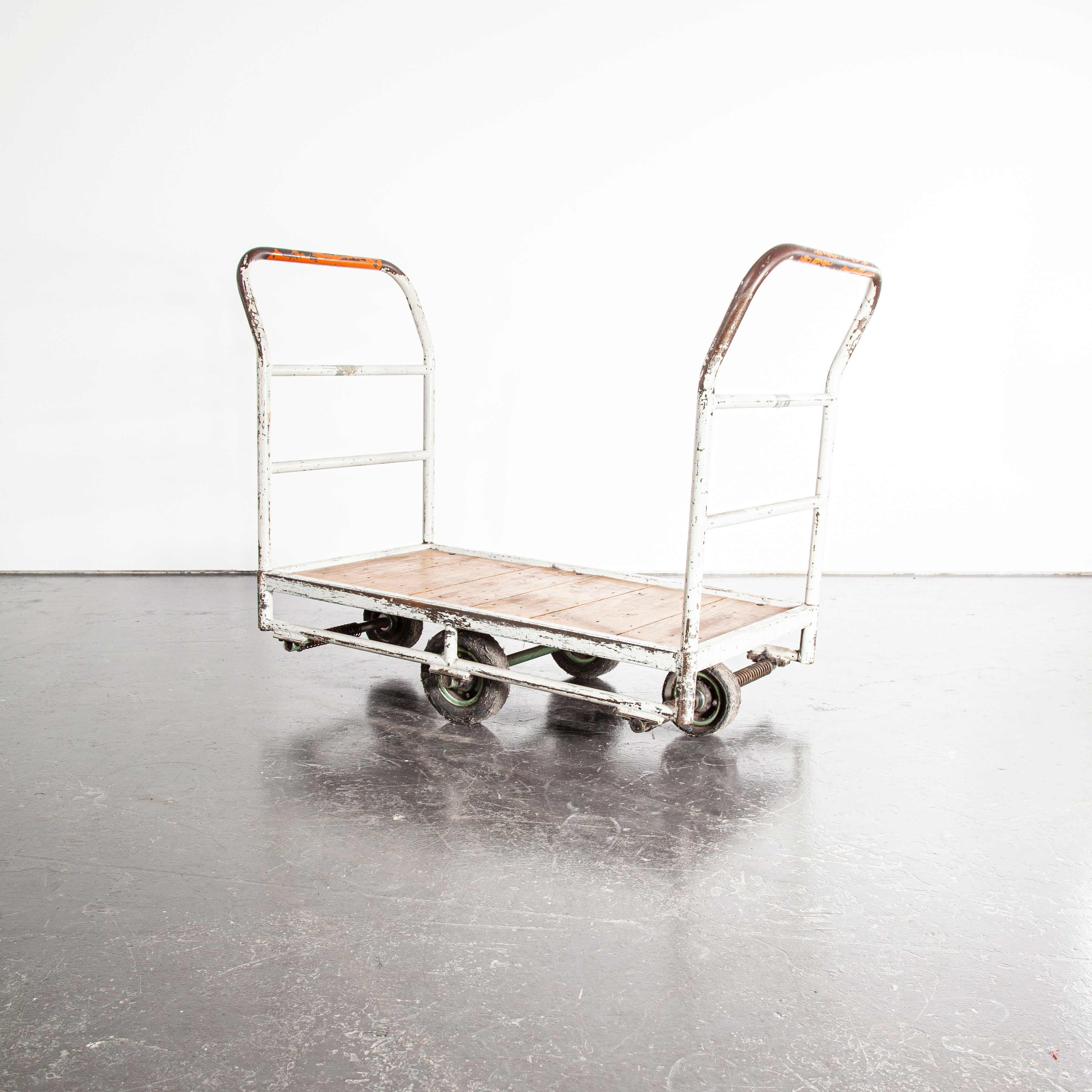 1950s French Industrial Trolley, Tricotage Marmoutier For Sale 4