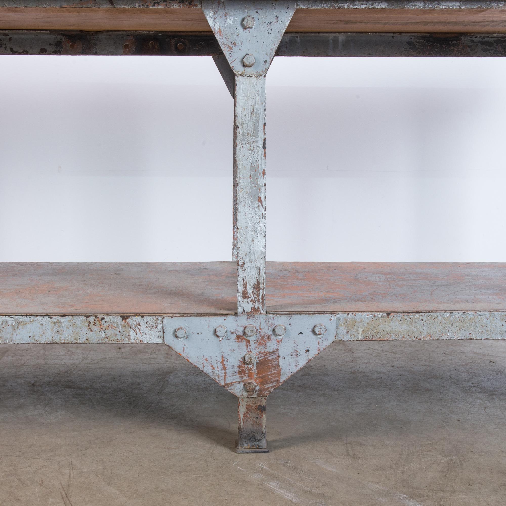 1950s French Industrial Work Table 3