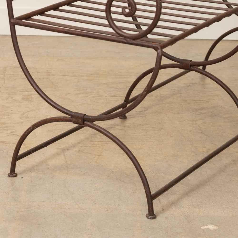 Banc en fer français des années 1940 en vente 8
