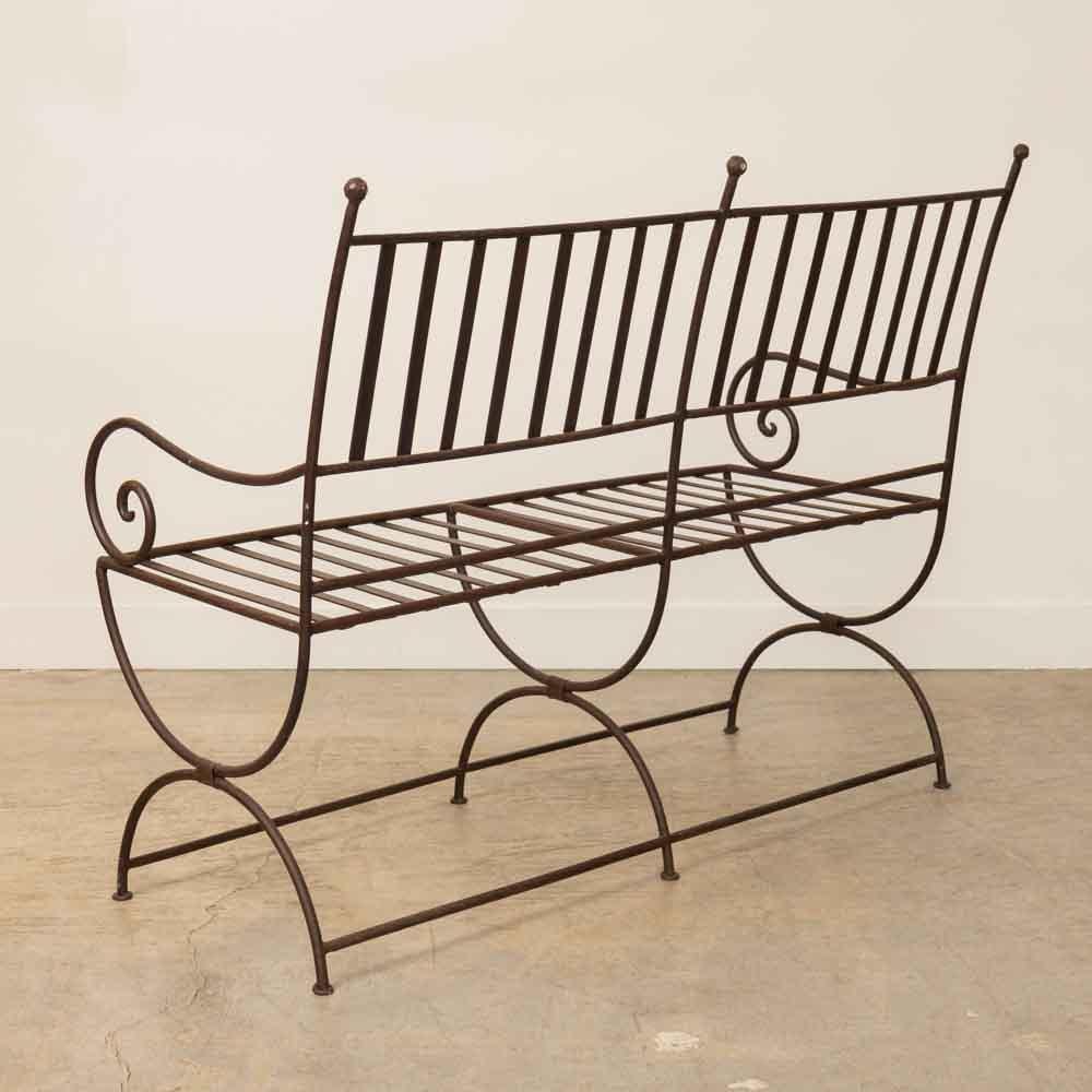 Banc en fer français des années 1940 en vente 1