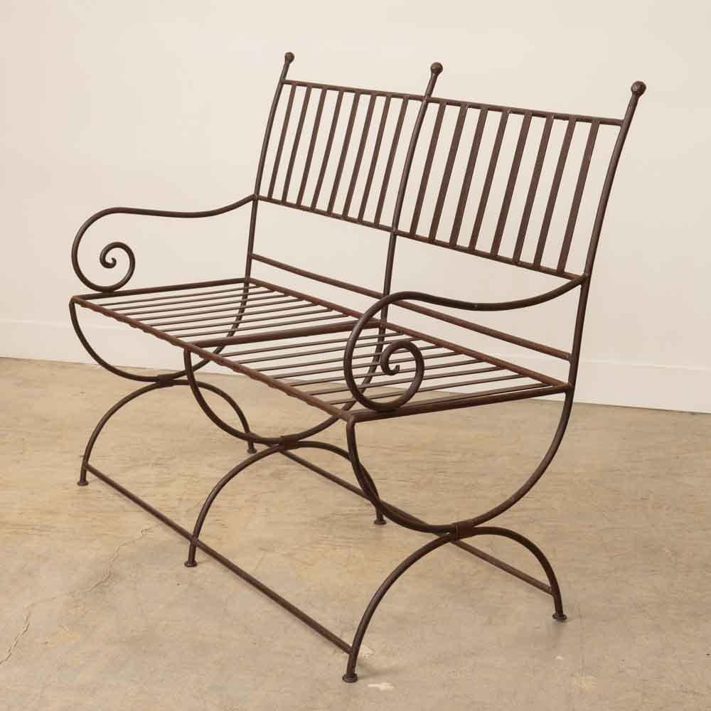 Banc en fer français des années 1940 en vente 2