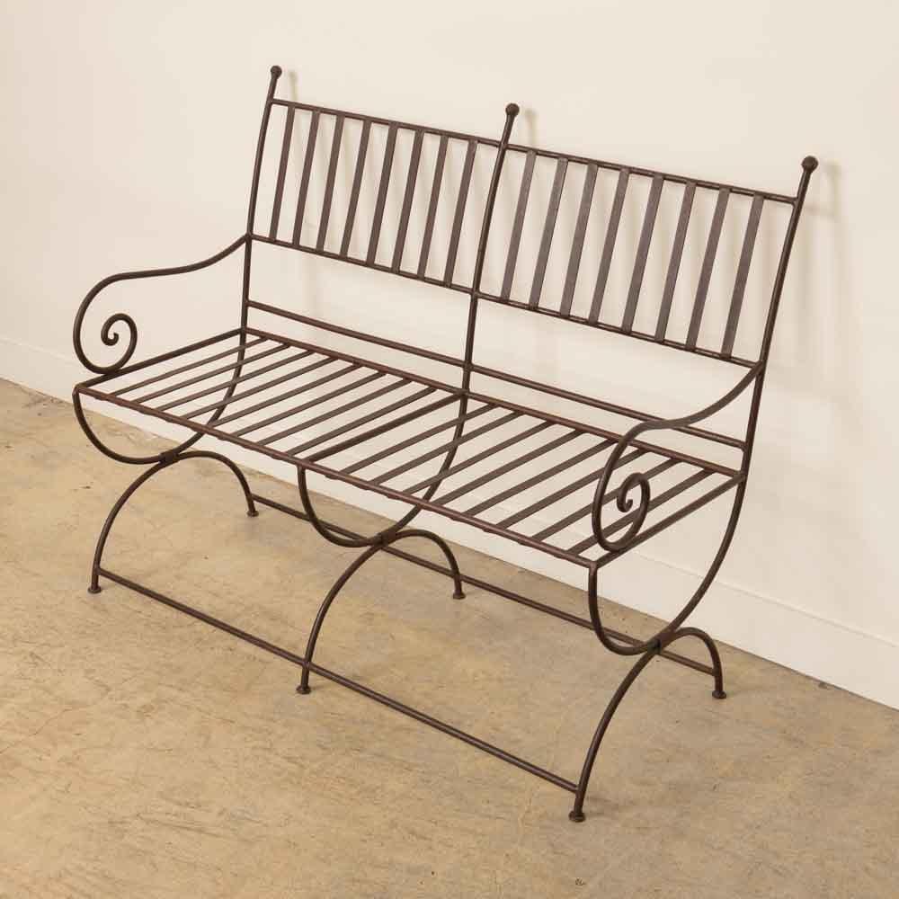 Banc en fer français des années 1940 en vente 3