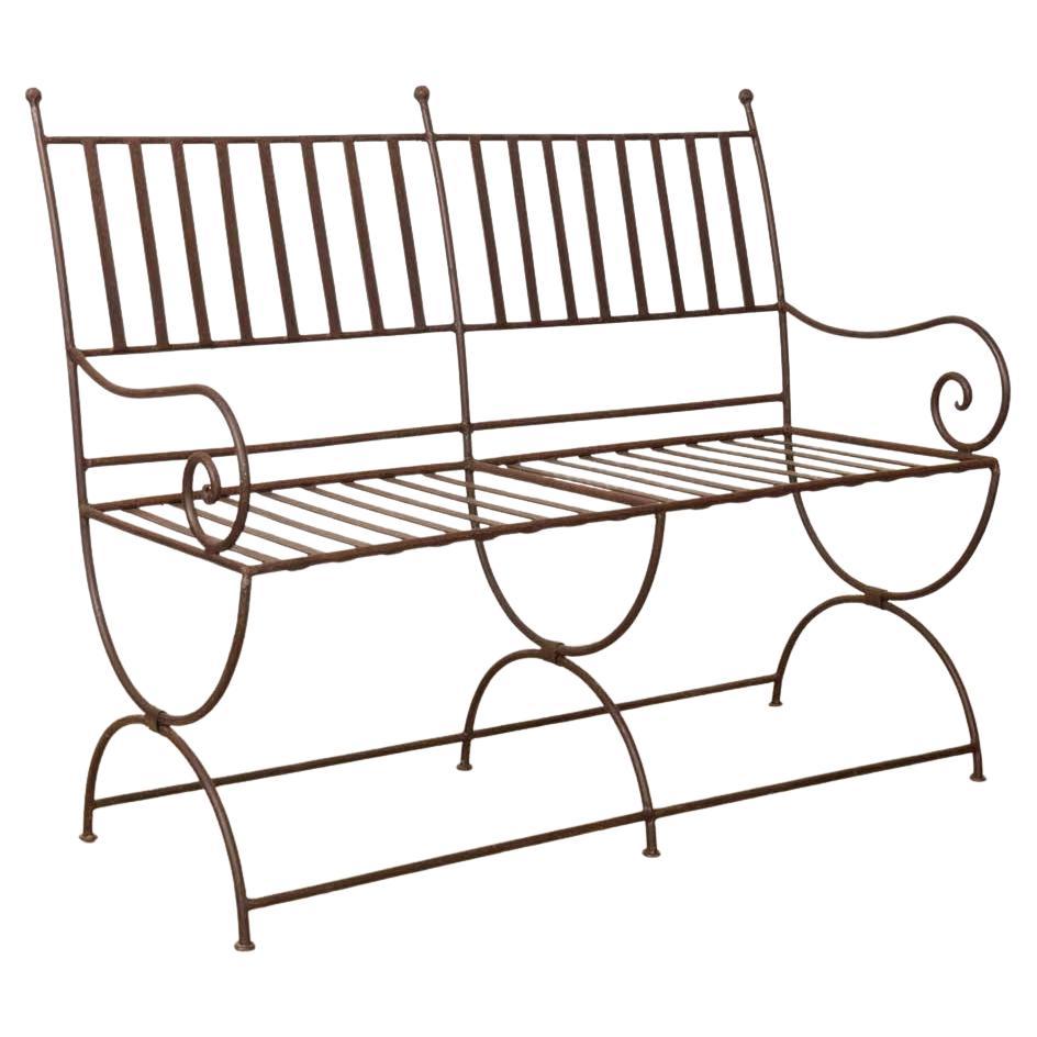 Banc en fer français des années 1940